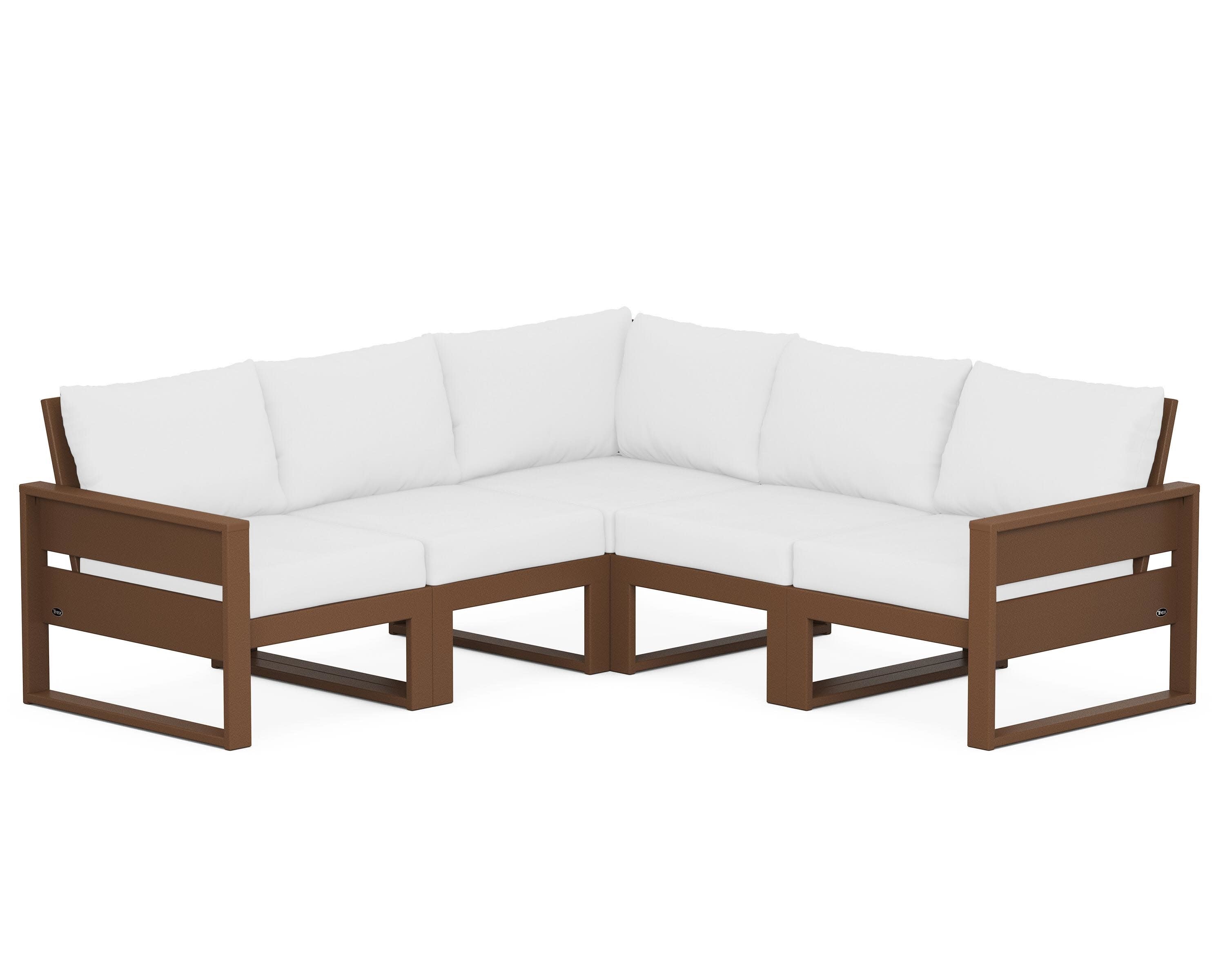 Eastport 5-Piece Sectional in Tree House / Natural