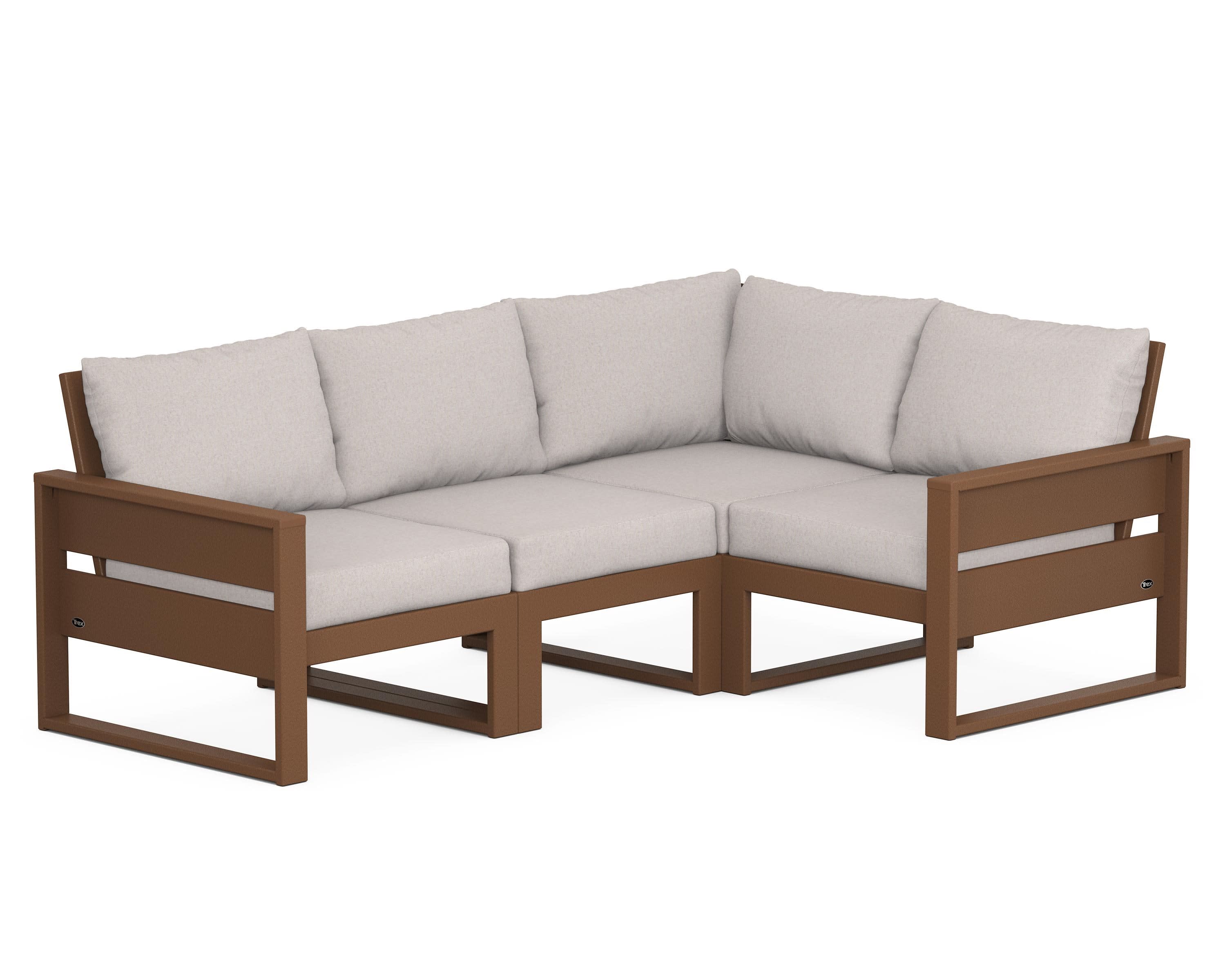 Eastport 4- Piece Sectional in Tree House / Dune Burlap