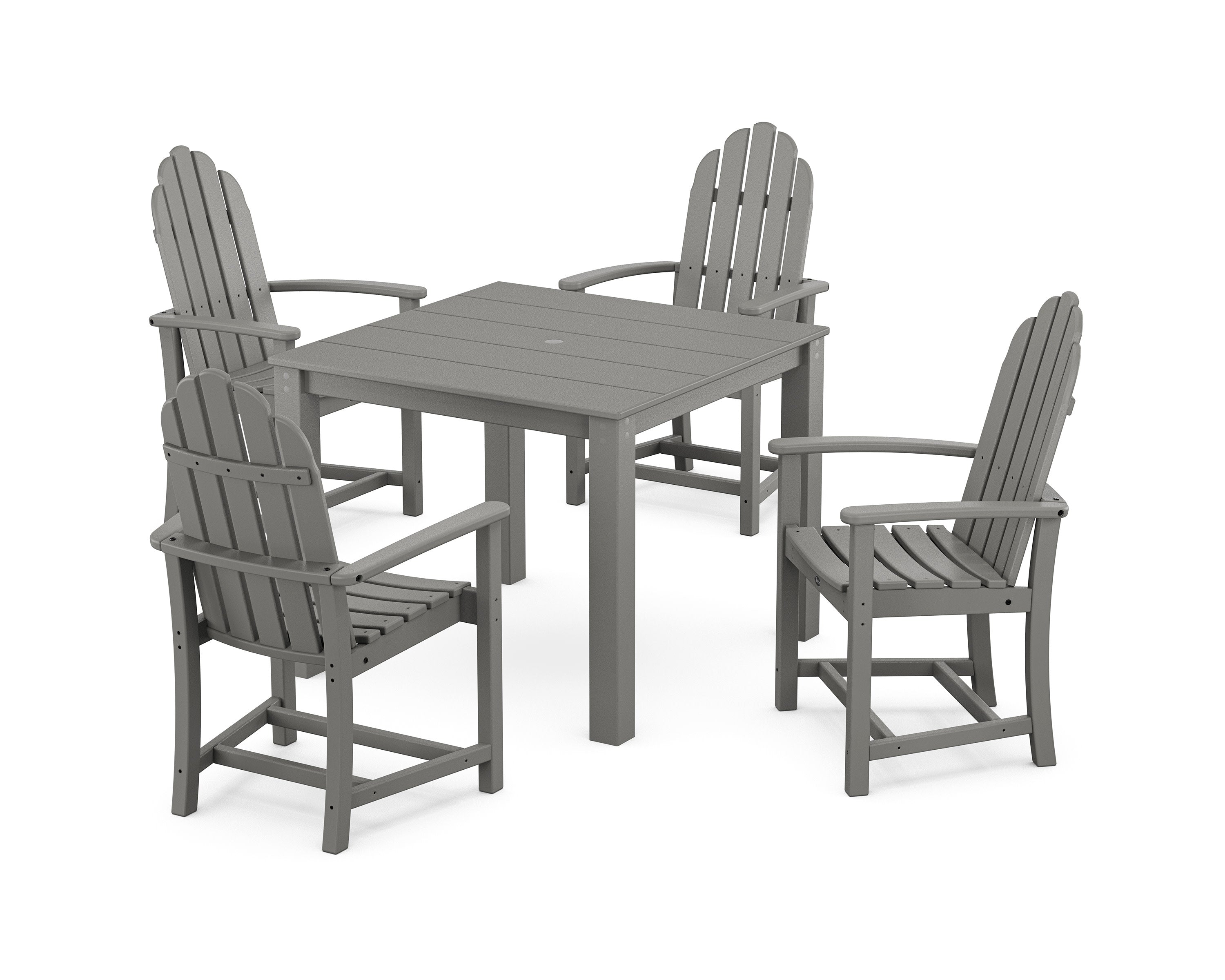 Cape Cod Adirondack 5-Piece Parsons Dining Set in Stepping Stone