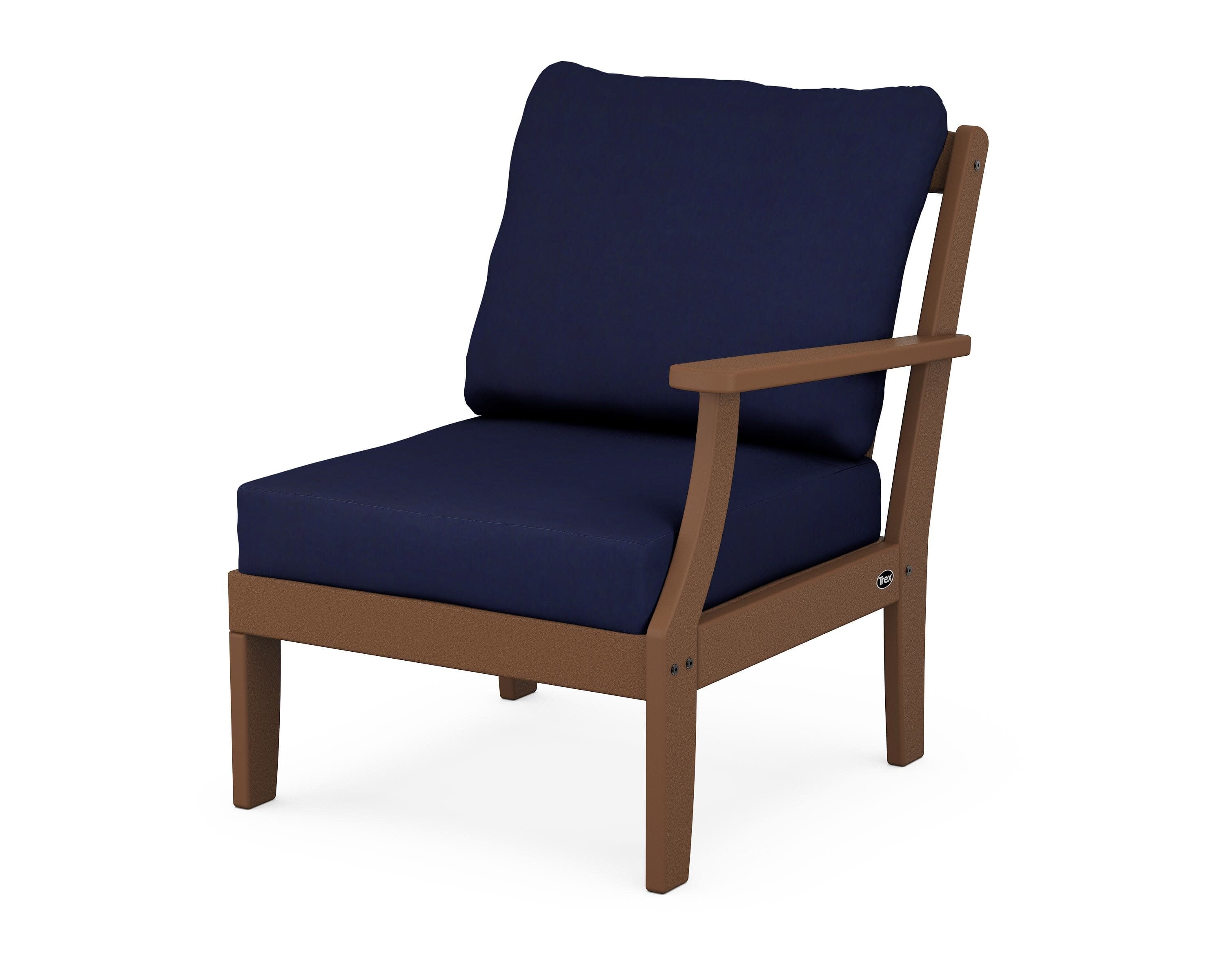 Yacht Club Modular Right Arm Chair in Tree House / Navy