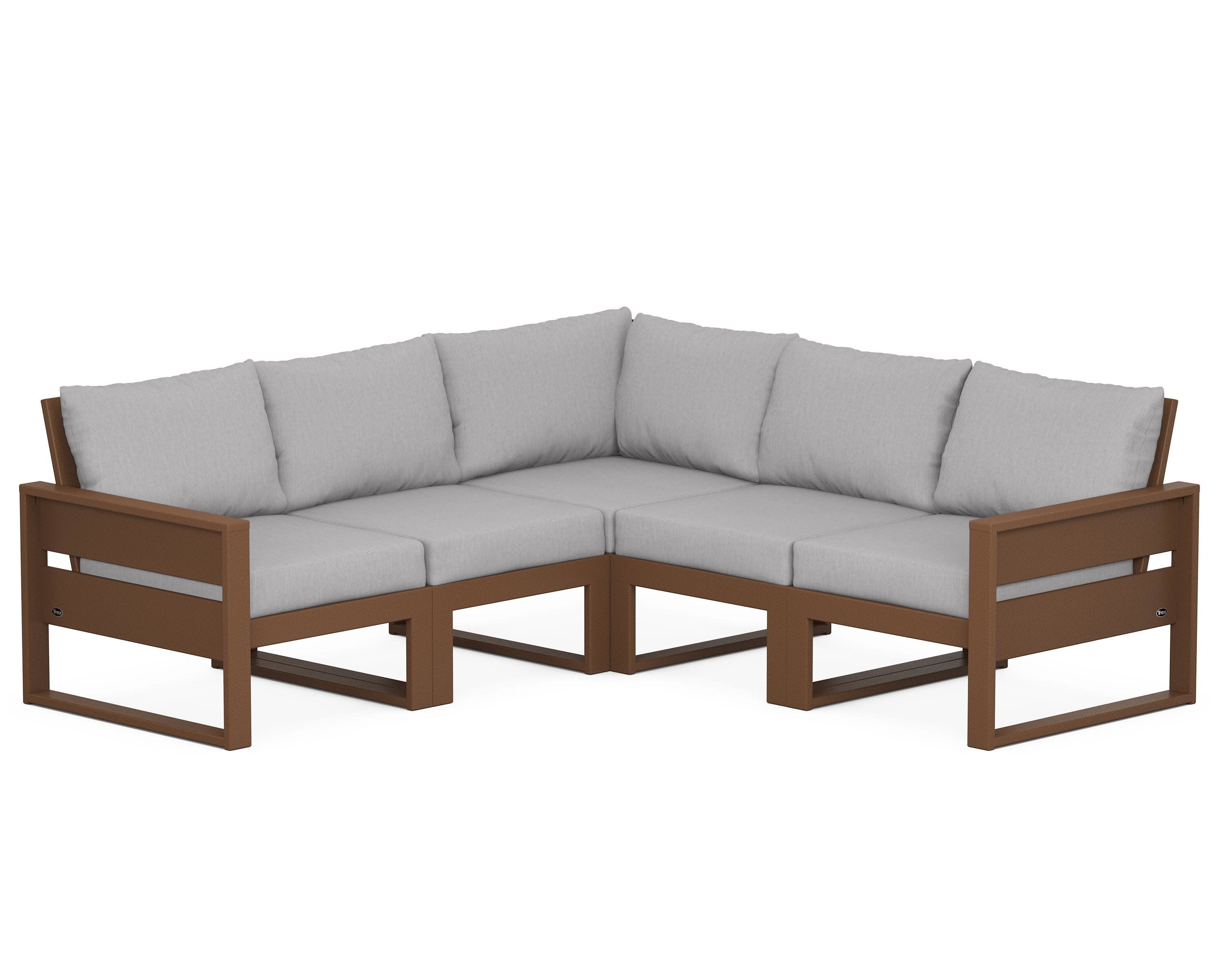 Eastport 5-Piece Sectional in Tree House / Granite