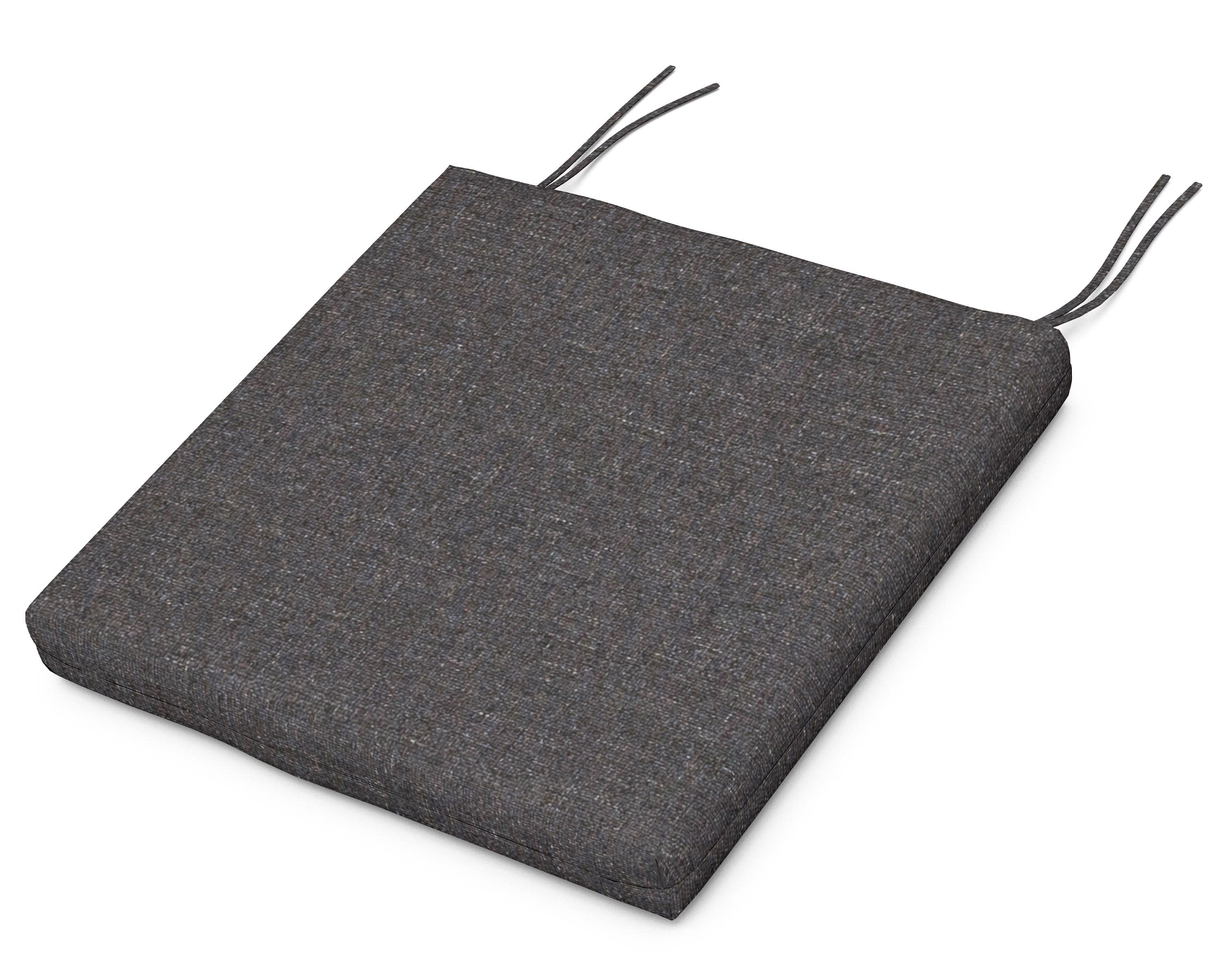 Seat Cushion - 17.5"D x 20"W x 2.5"H in Ash Charcoal