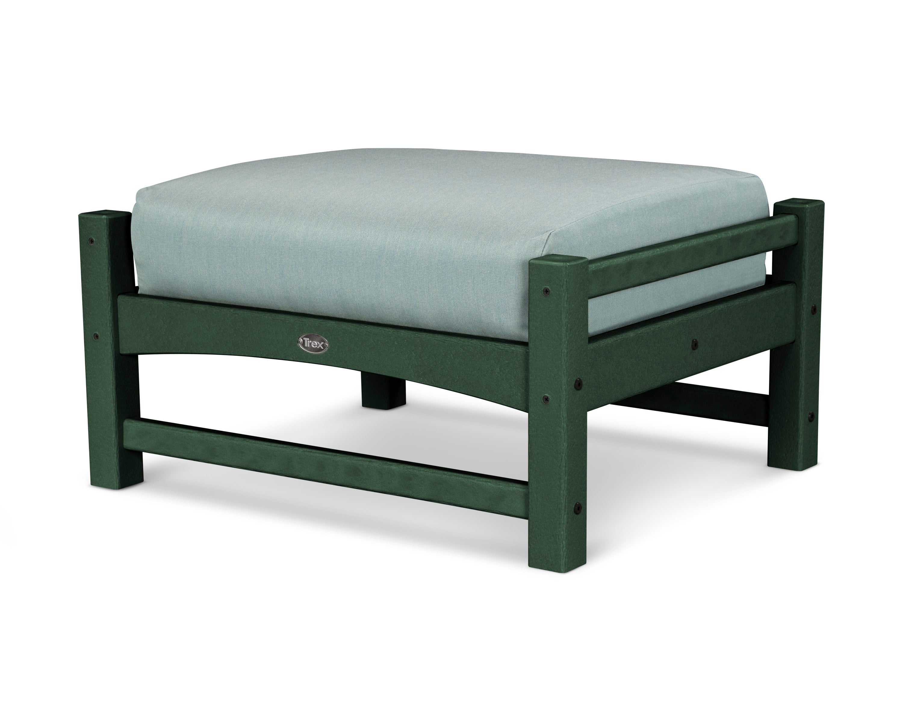 Rockport Club Ottoman in Rainforest Canopy / Spa