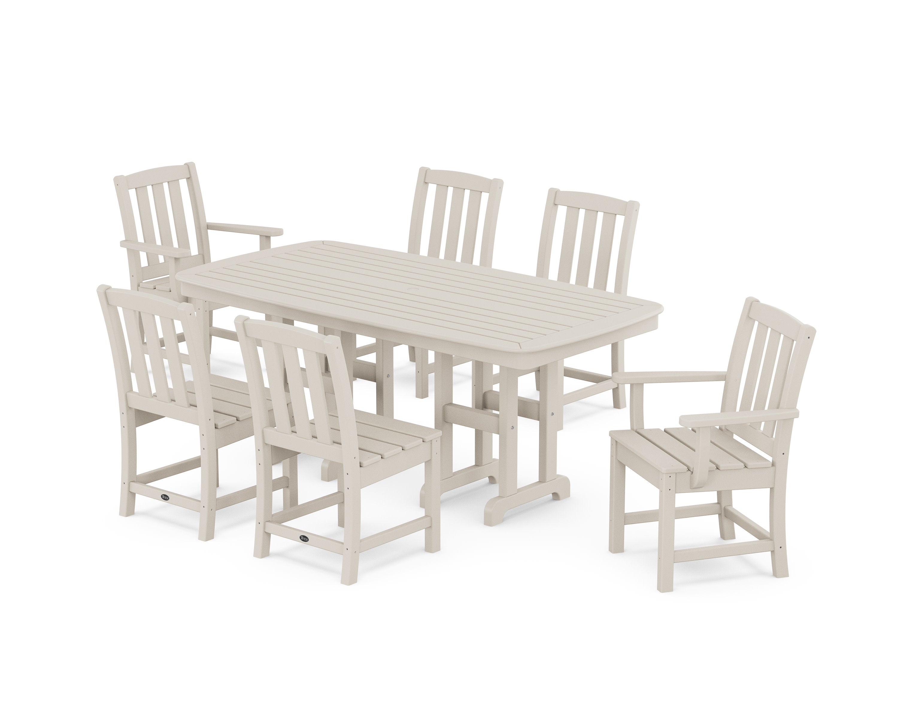 Cape Cod 7-Piece Dining Set in Sand Castle