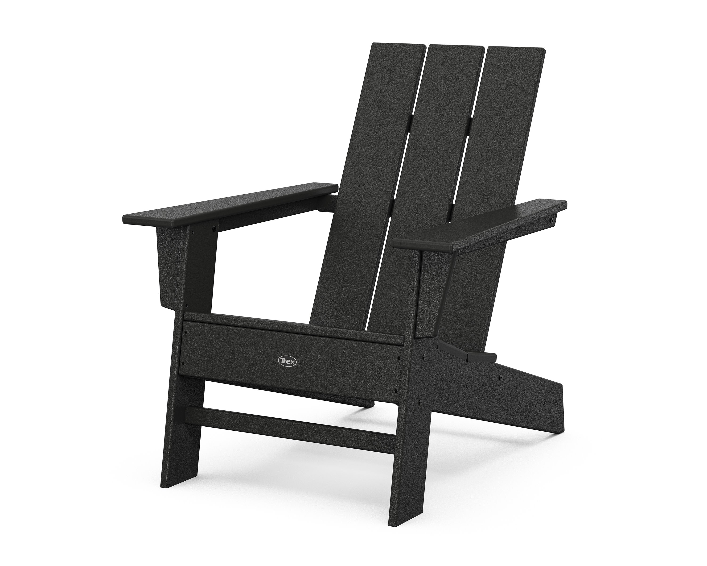 Eastport Modern Adirondack Chair in Charcoal Black