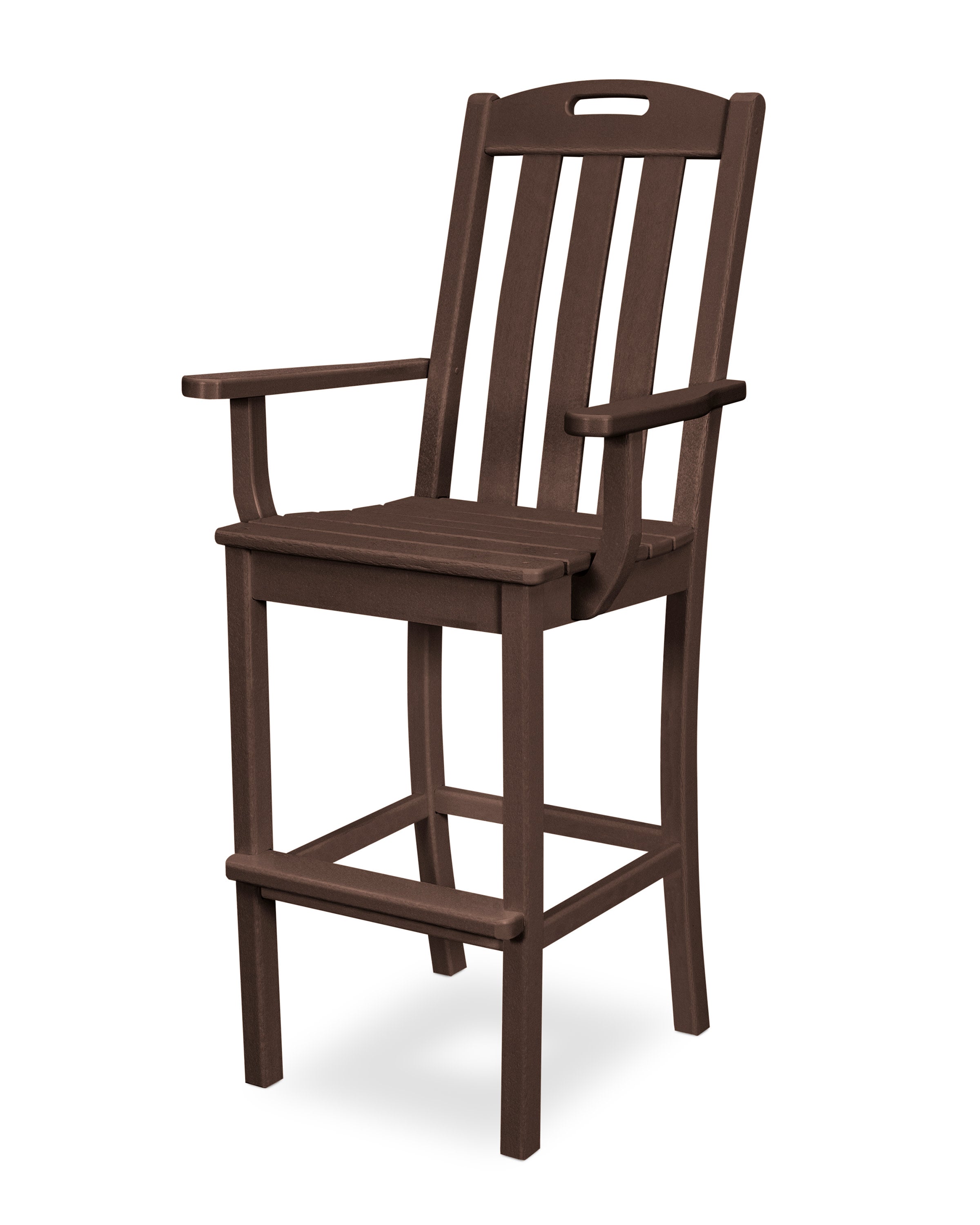 Yacht Club Bar Arm Chair in Vintage Lantern