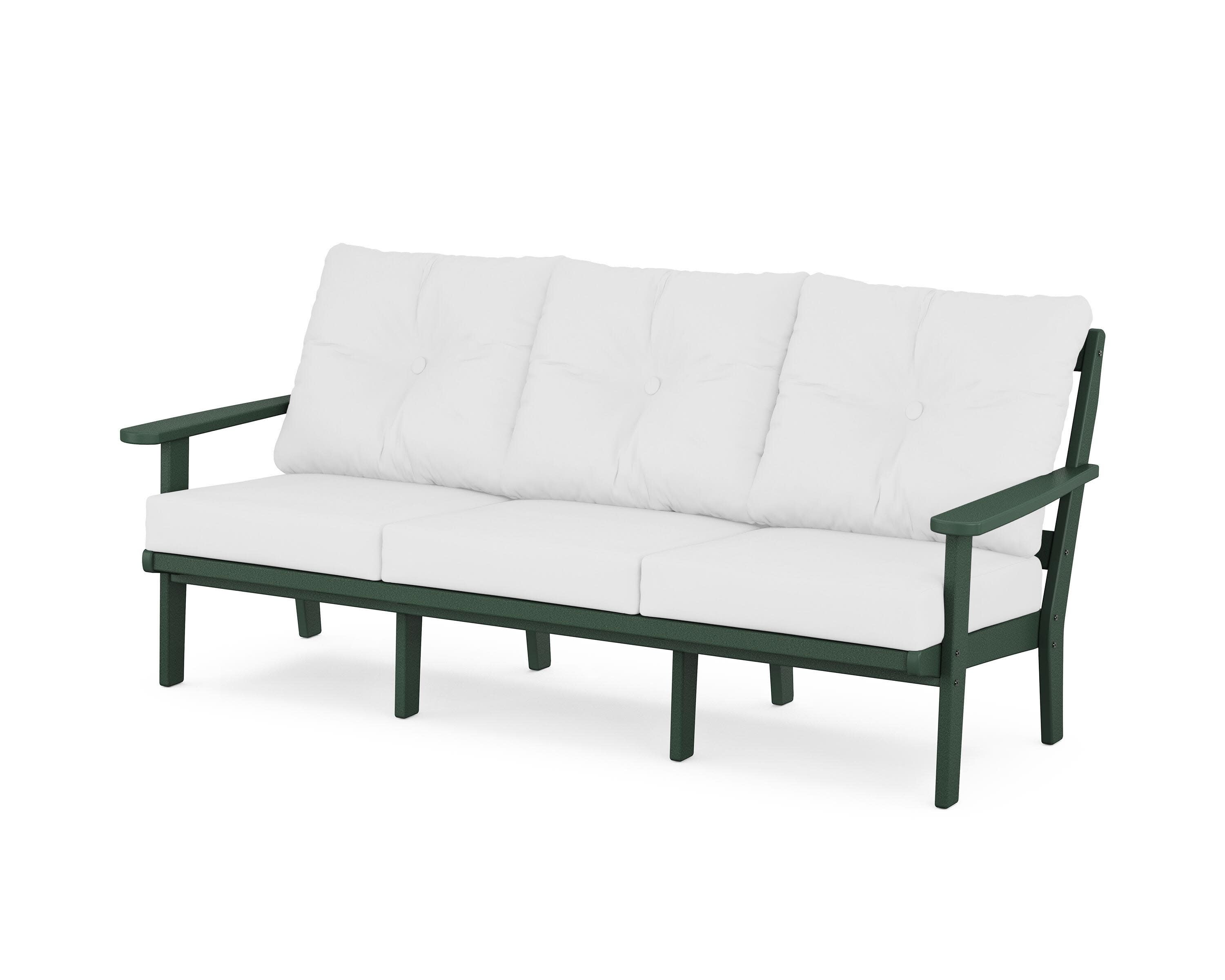 Cape Cod Deep Seating Sofa in Rainforest Canopy / Natural
