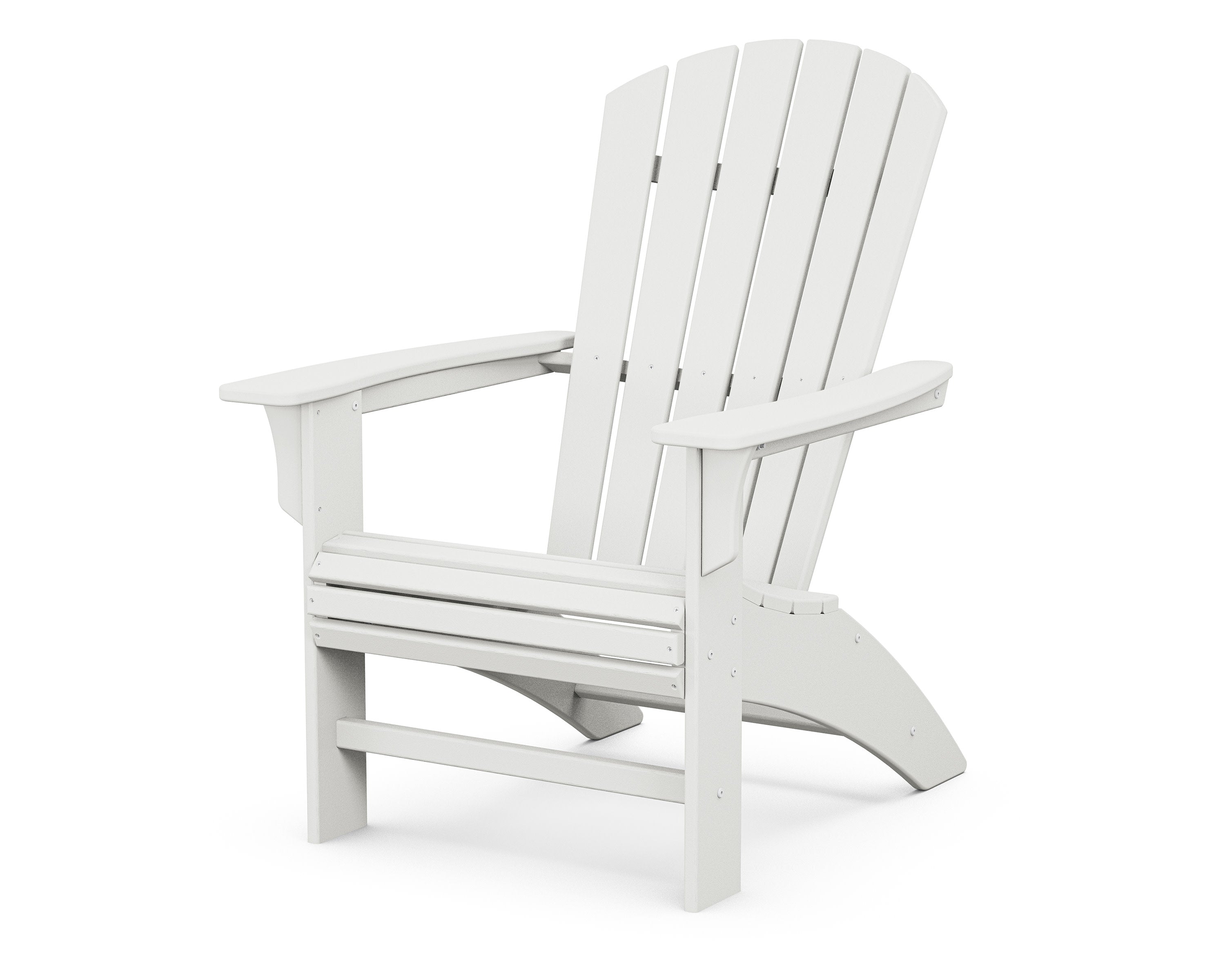 Yacht Club Curveback Adirondack Chair in Classic White