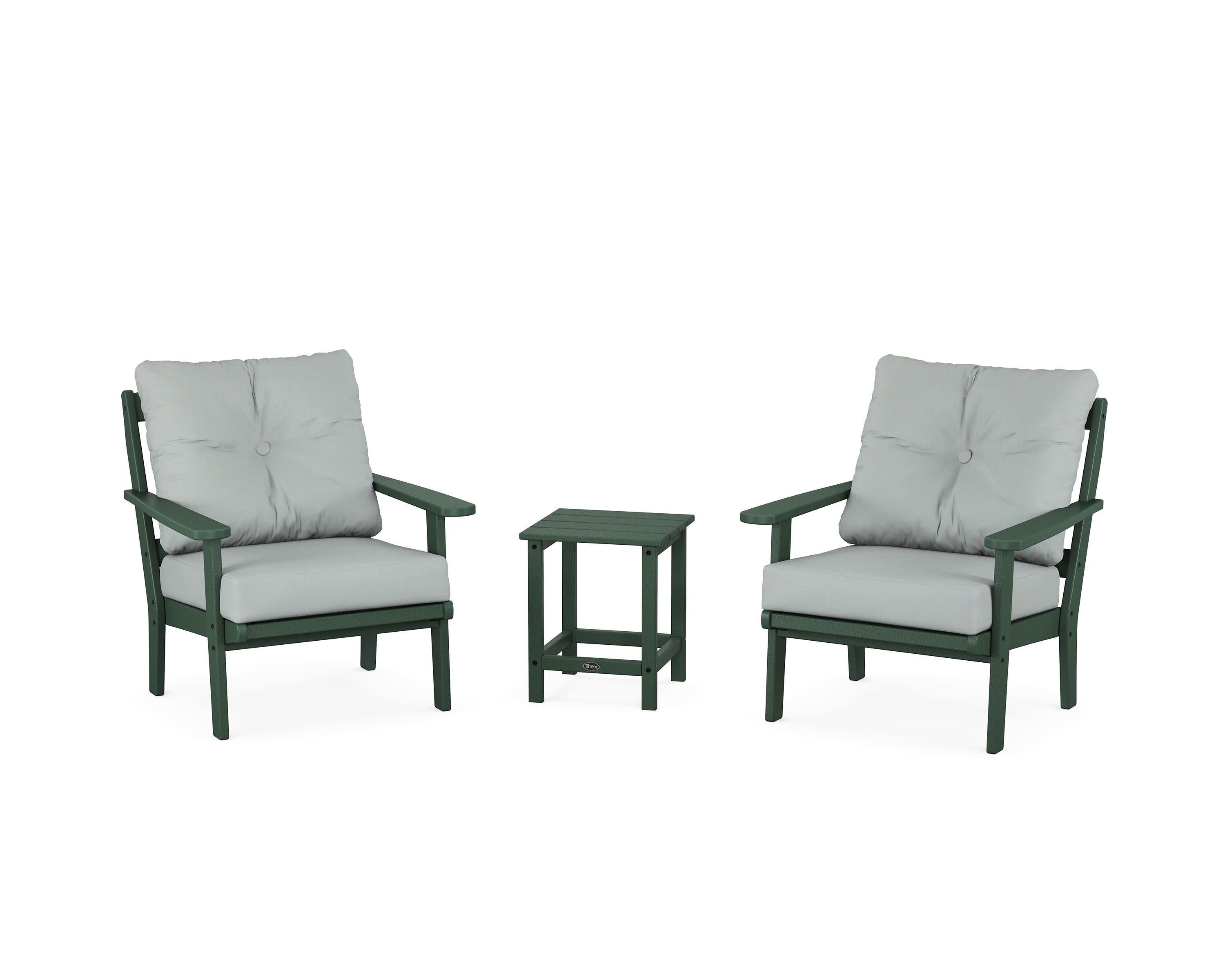Cape Cod 3-Piece Deep Seating Set in Rainforest Canopy / Spa