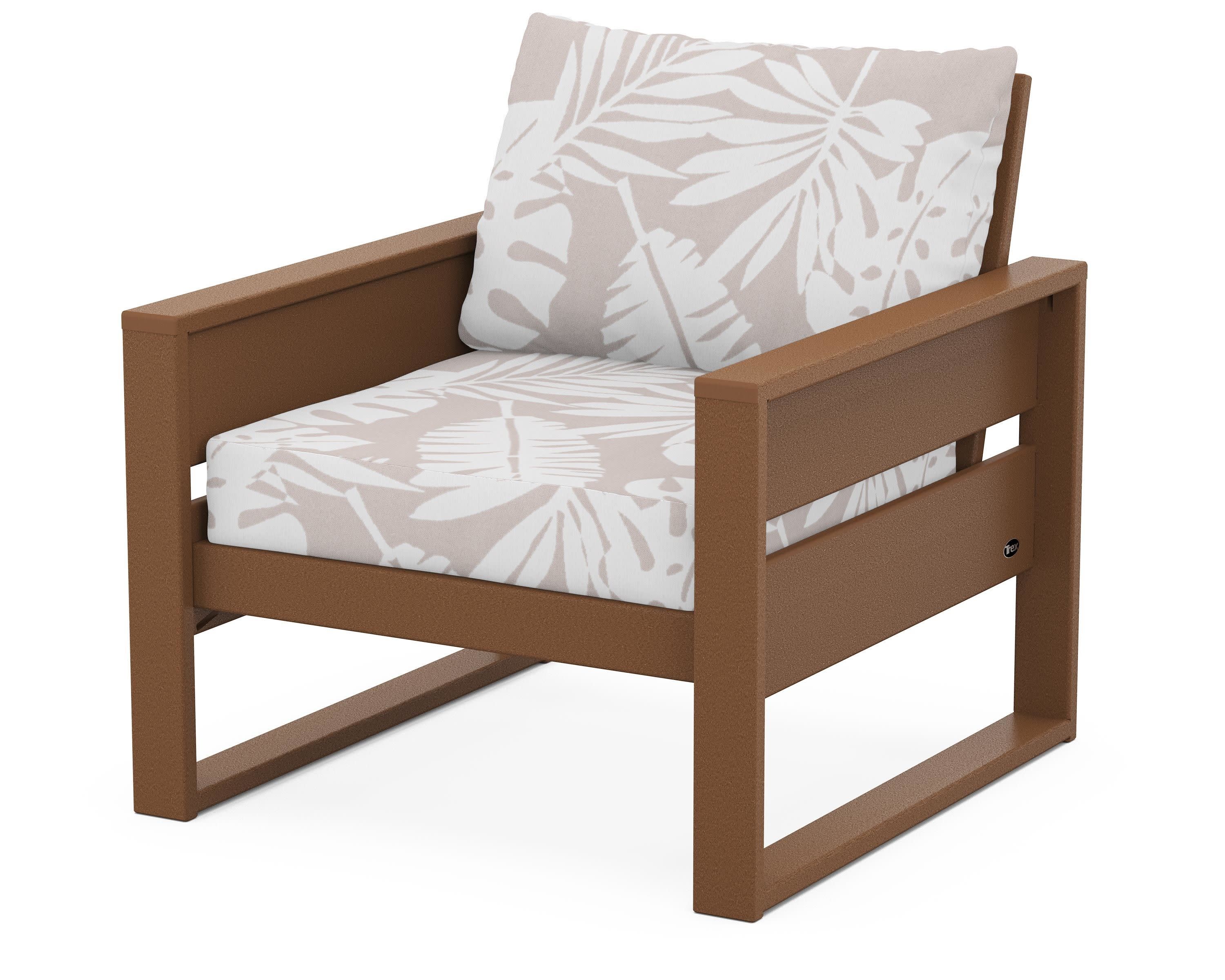 Eastport Club Chair in Tree House / Leaf Dune Burlap