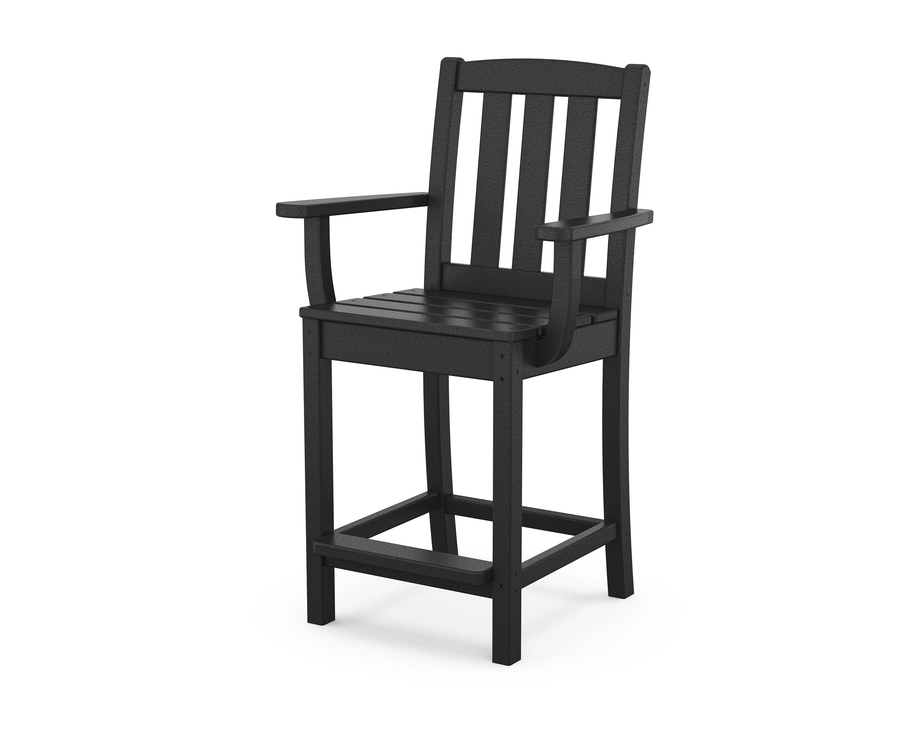 Cape Cod Counter Arm Chair in Charcoal Black