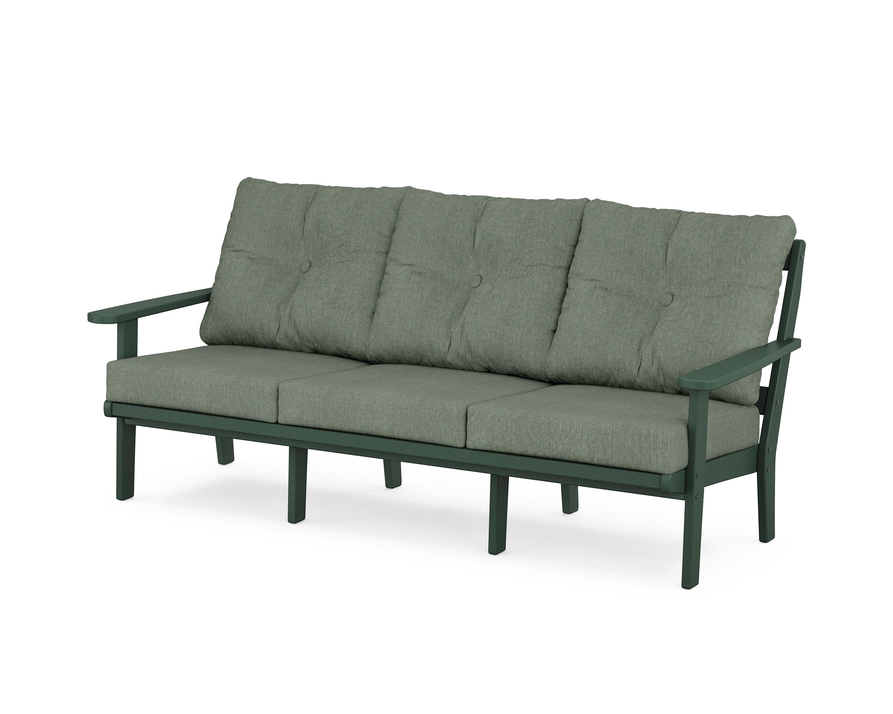 Cape Cod Deep Seating Sofa in Rainforest Canopy / Cast Sage