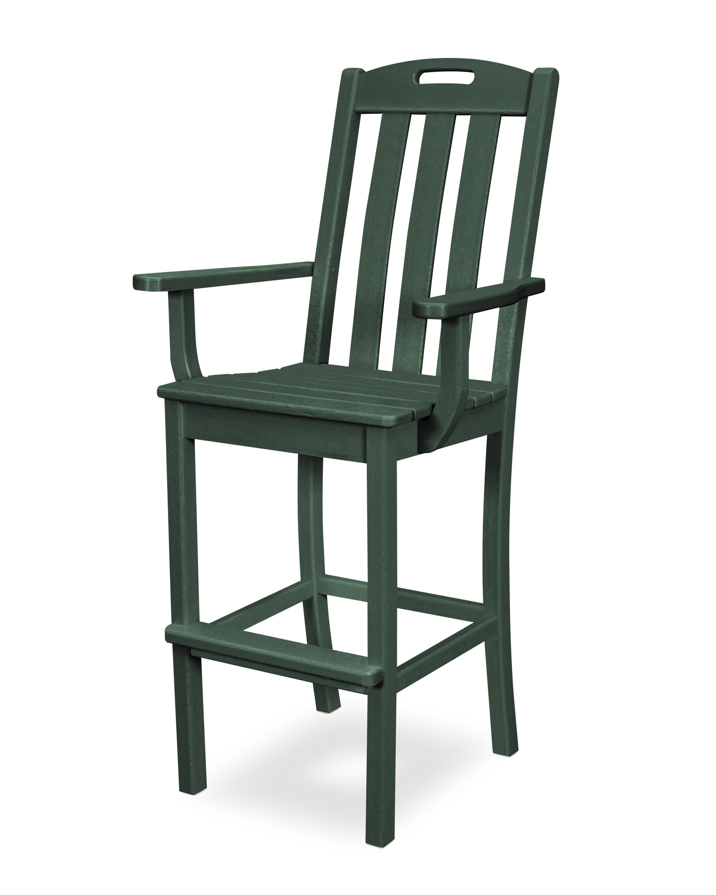 Yacht Club Bar Arm Chair in Rainforest Canopy