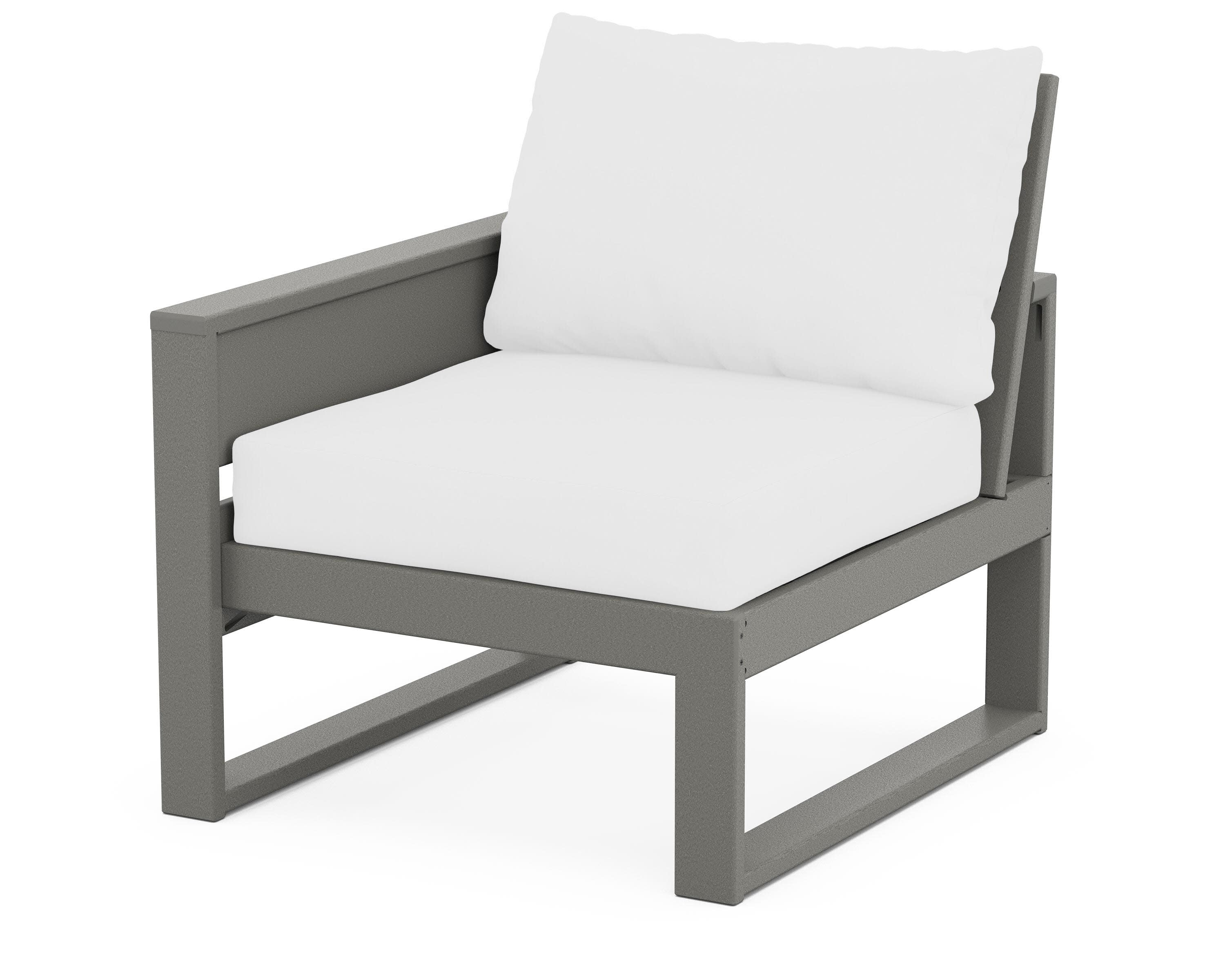 Eastport Modular Left Arm Chair in Stepping Stone / Natural