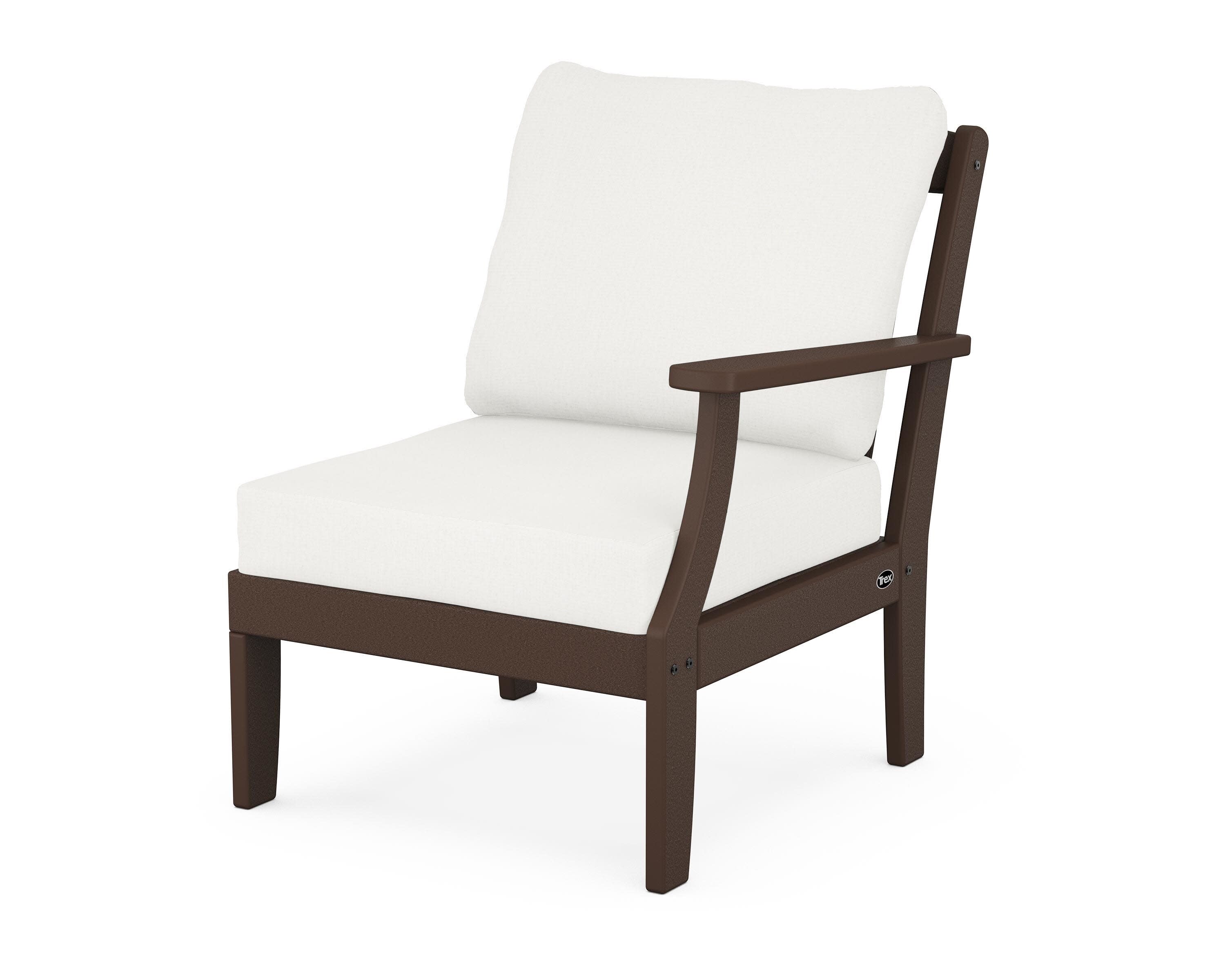 Yacht Club Modular Right Arm Chair in Vintage Lantern / Natural Linen