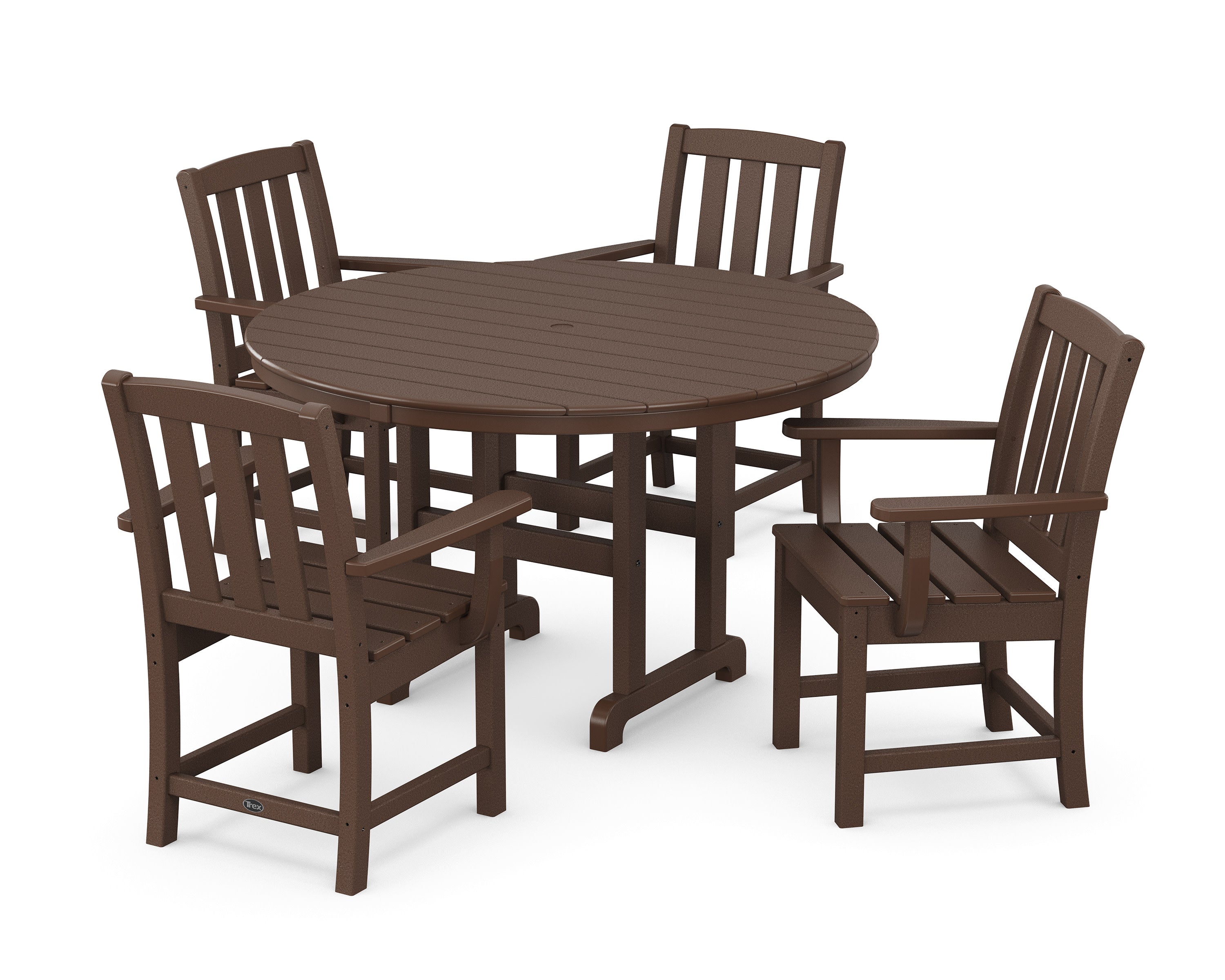 Cape Cod 5-Piece Round Farmhouse Dining Set in Vintage Lantern