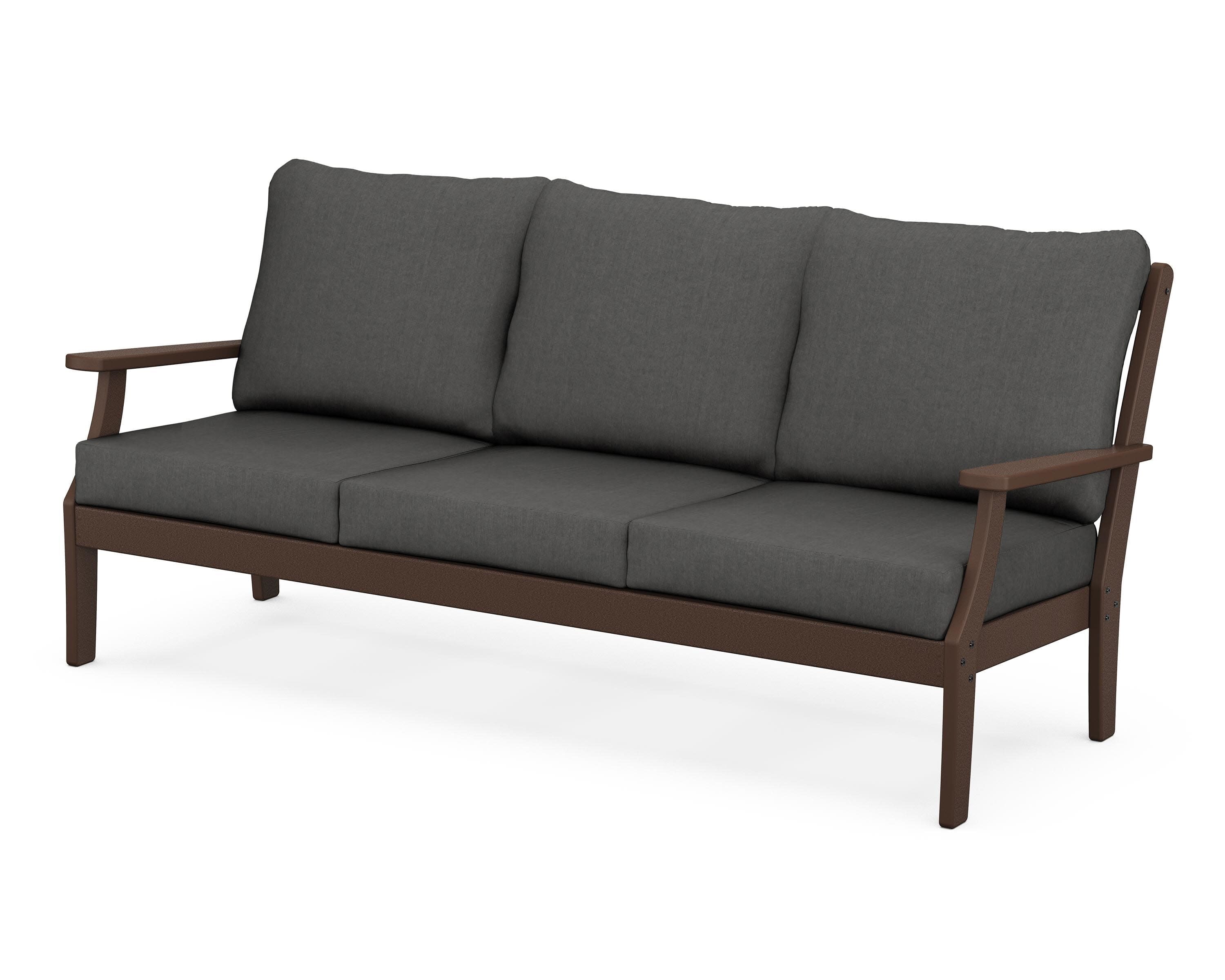 Yacht Club Deep Seating Sofa in Vintage Lantern / Spectrum Carbon