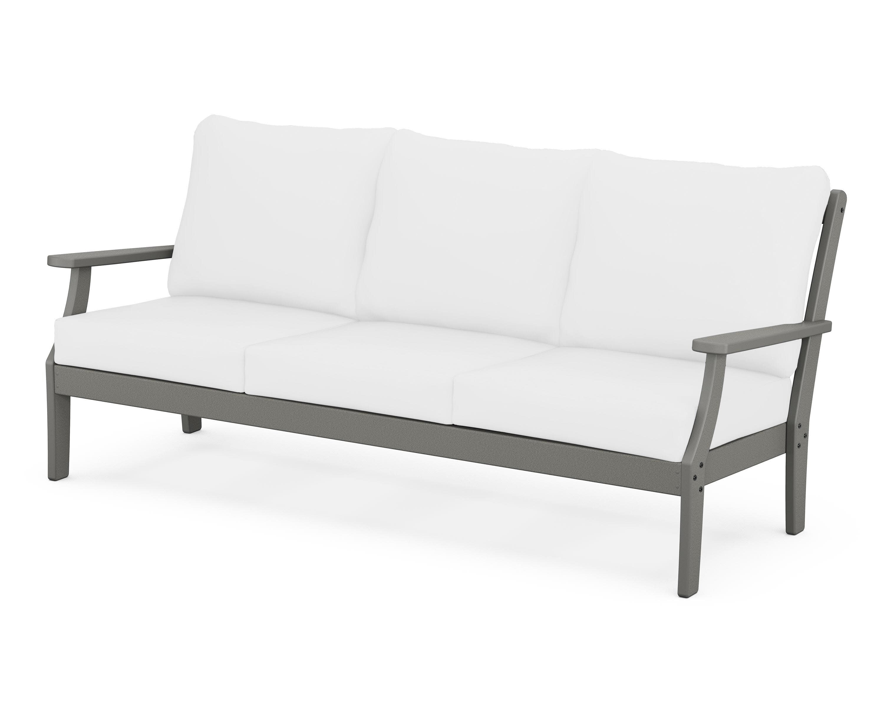 Yacht Club Deep Seating Sofa in Stepping Stone / Natural