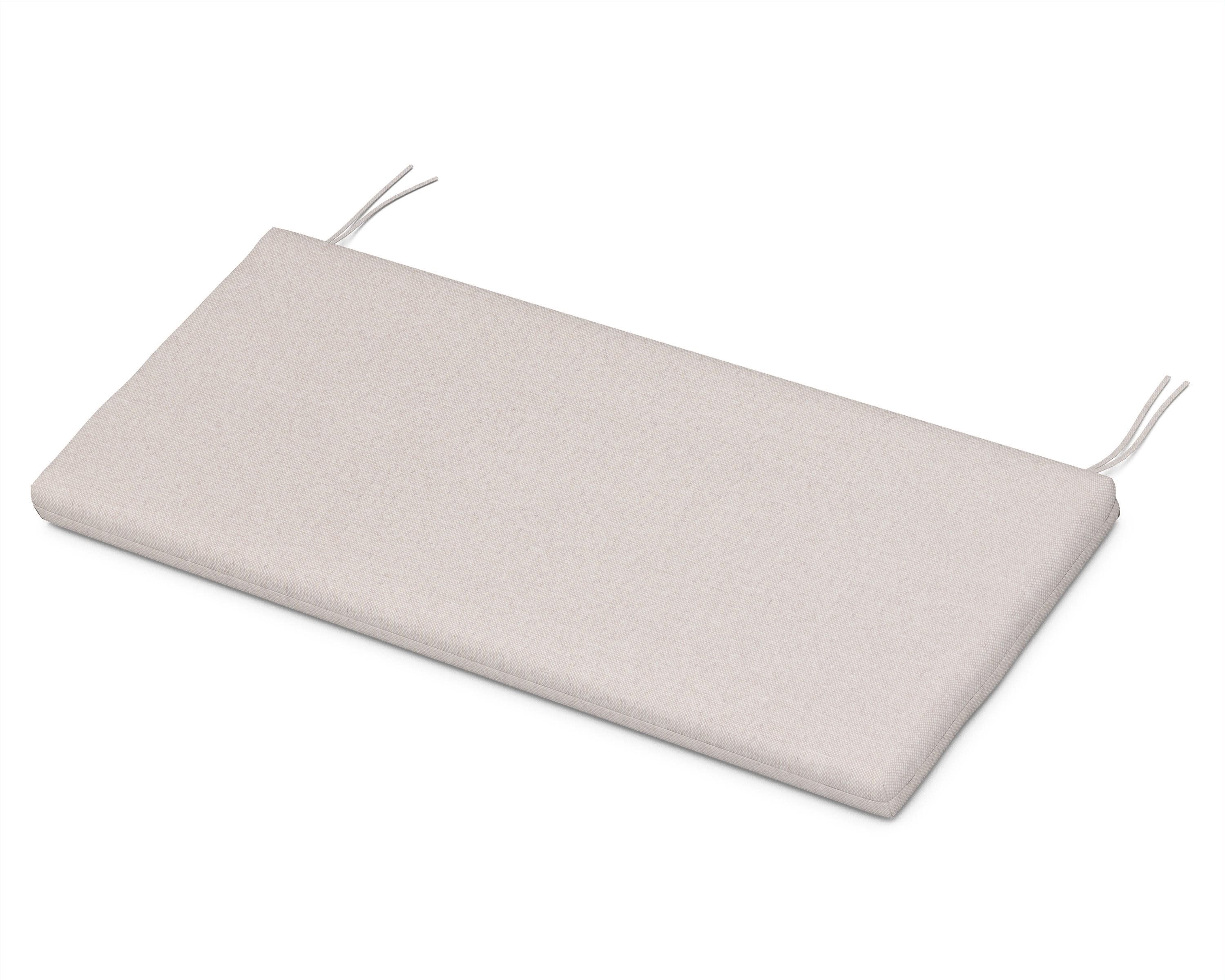 Bench Seat Cushion - 17"D x 40.5"W x 2.5"H in Dune Burlap