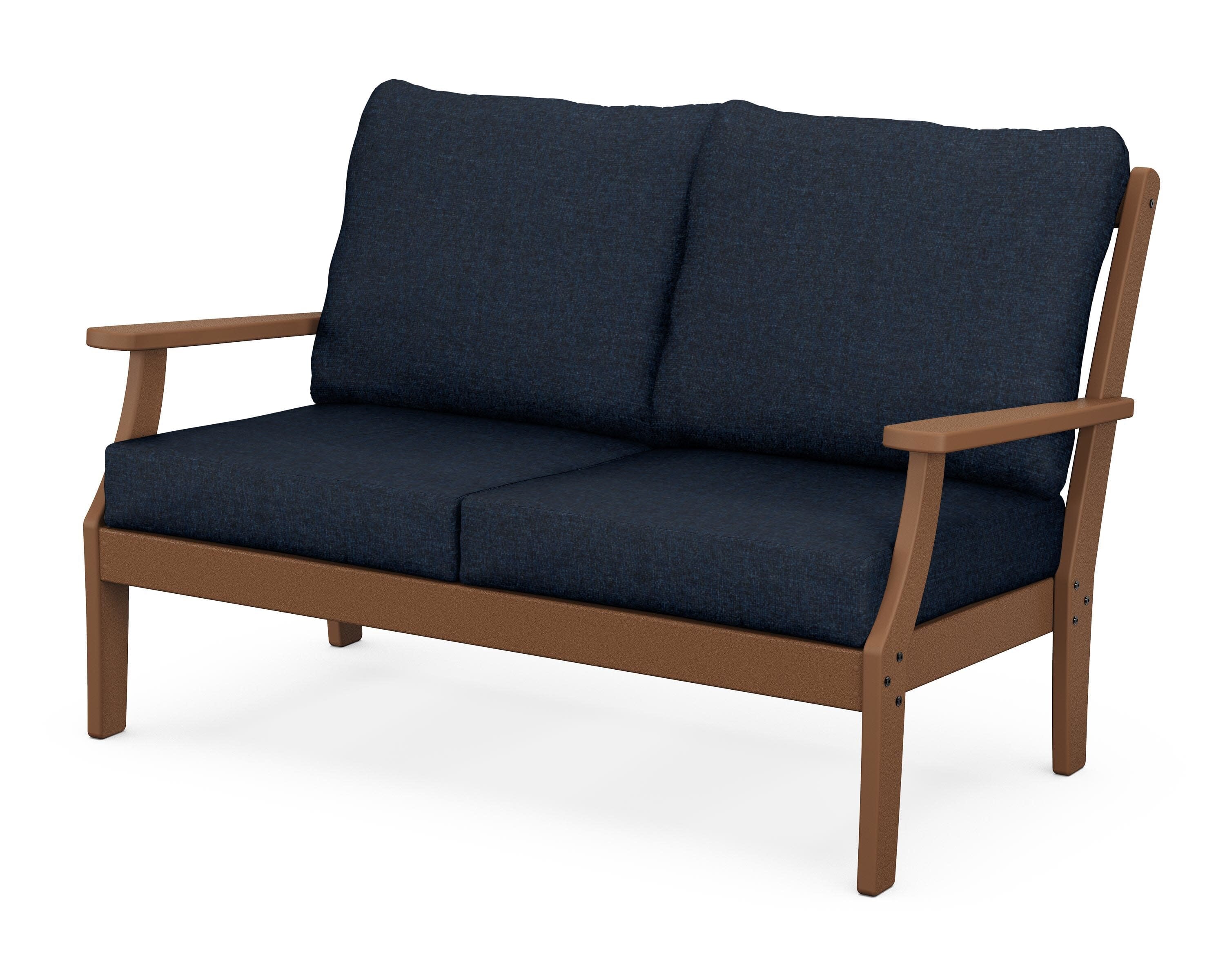 Yacht Club Deep Seating Loveseat in Tree House / Marine Indigo