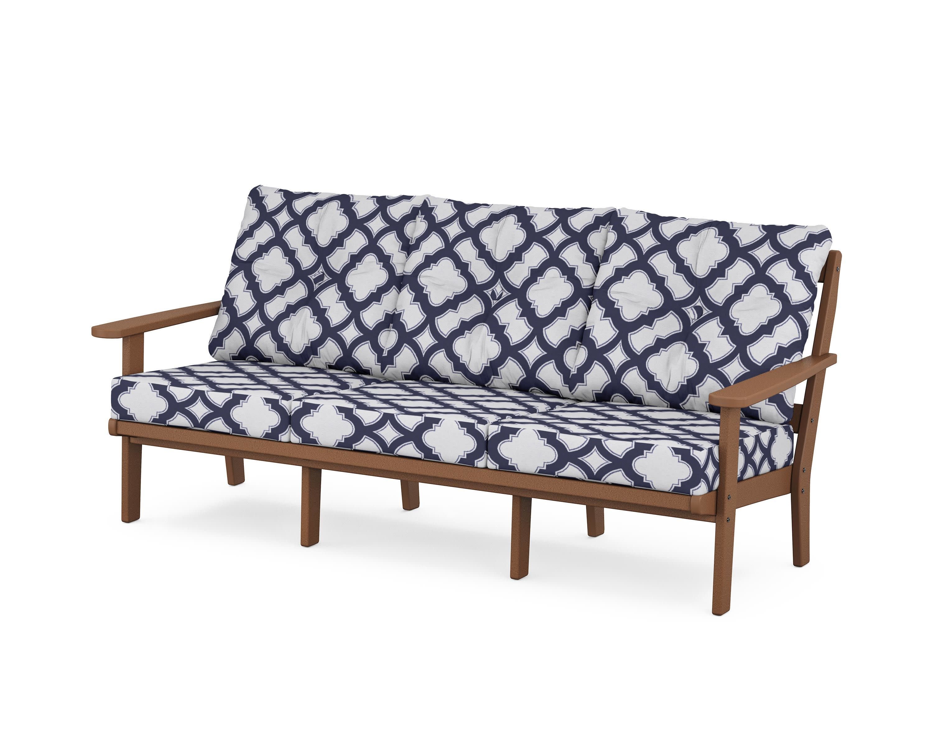Cape Cod Deep Seating Sofa in Tree House / Trellis Navy