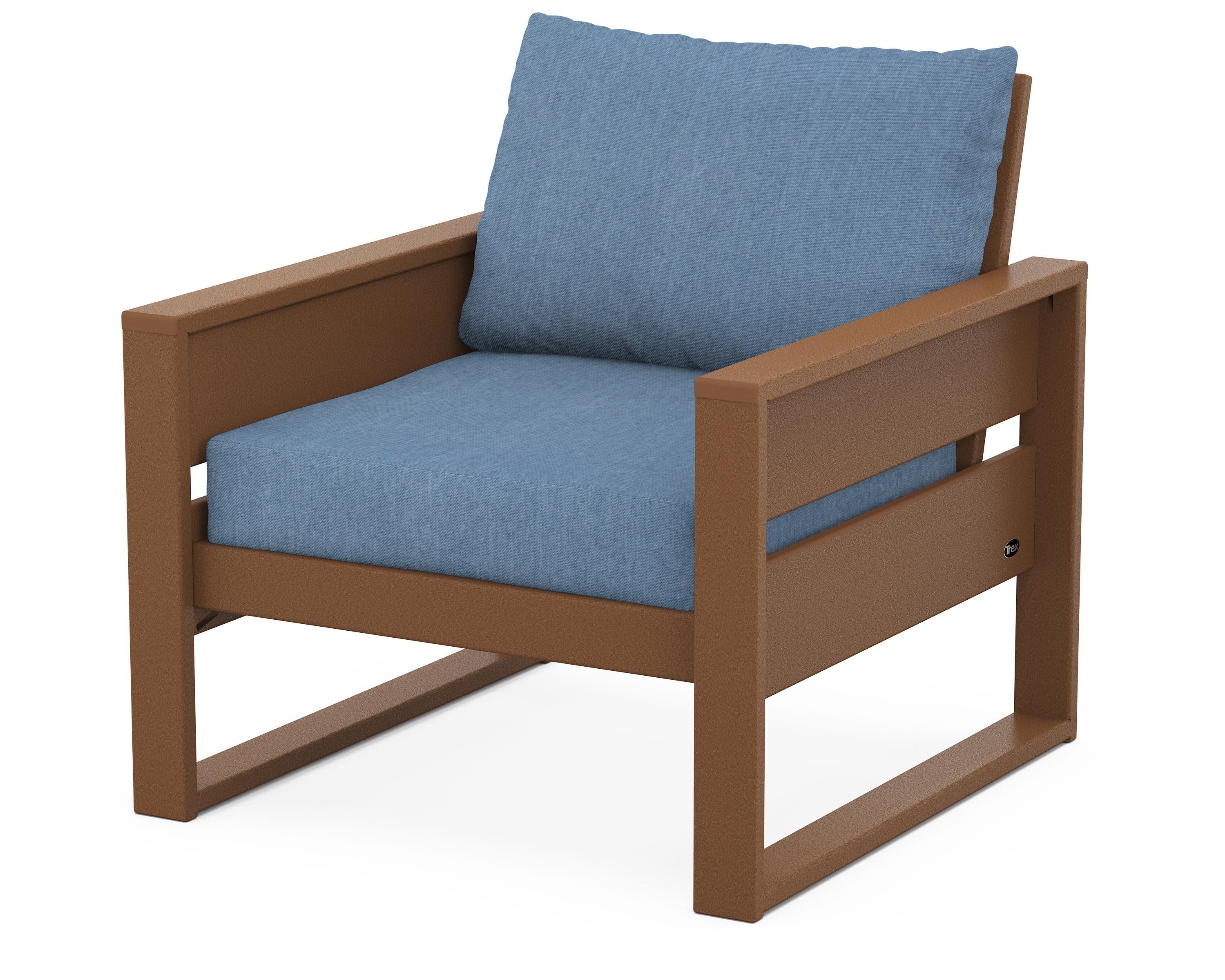 Eastport Club Chair in Tree House / Sky Blue