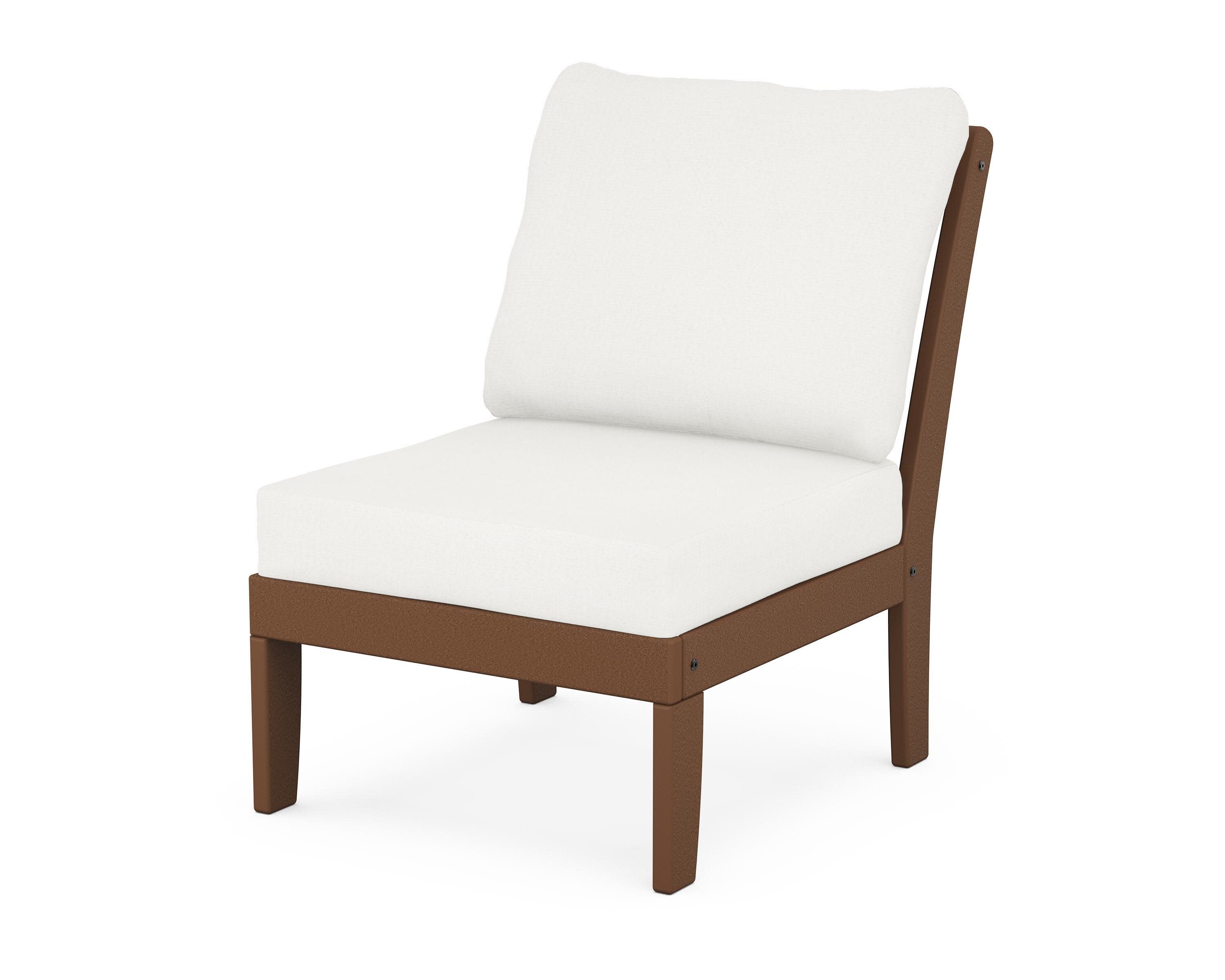 Yacht Club Modular Armless Chair in Tree House / Natural Linen