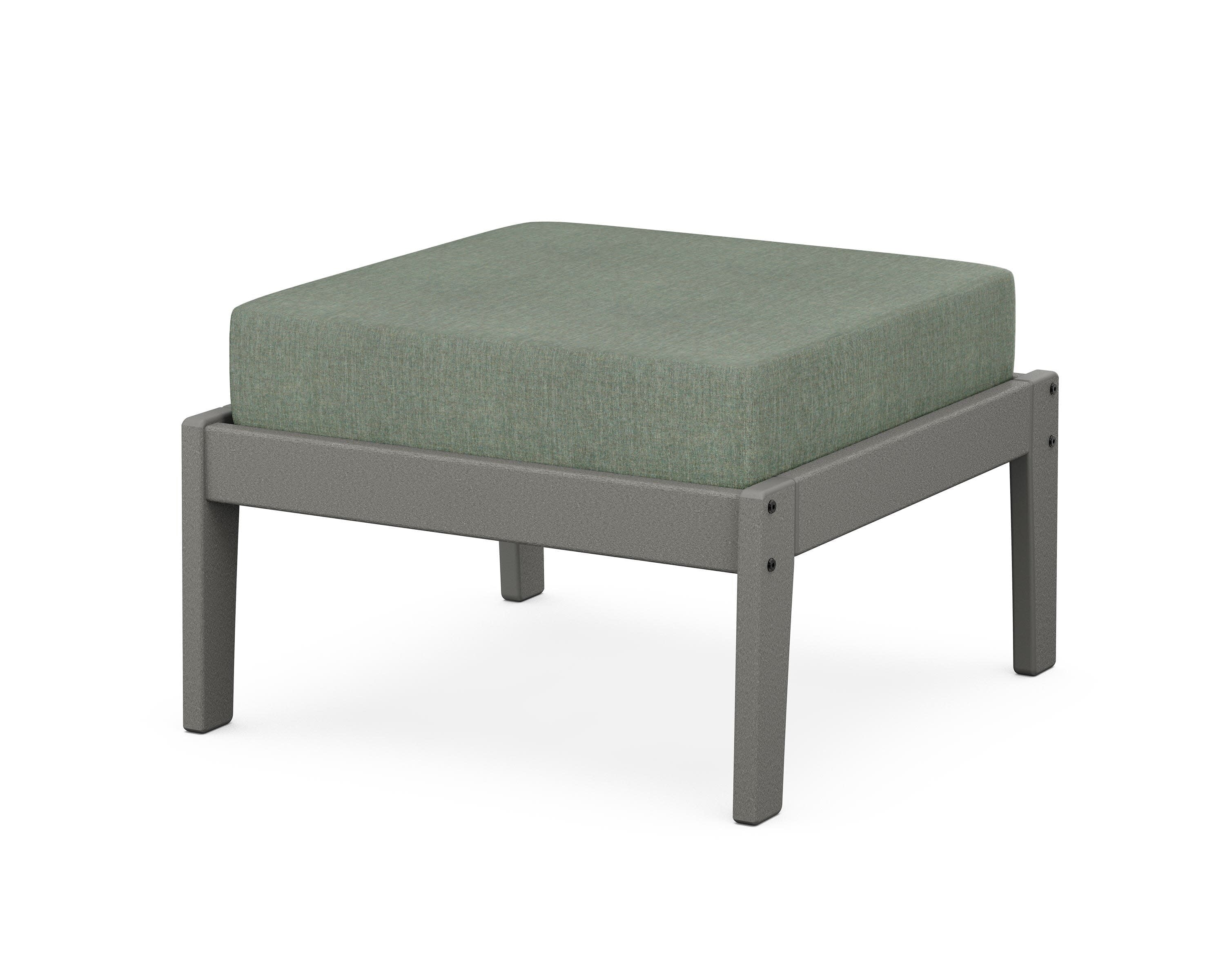 Deep Seating Ottoman in Slate Grey / Cast Sage