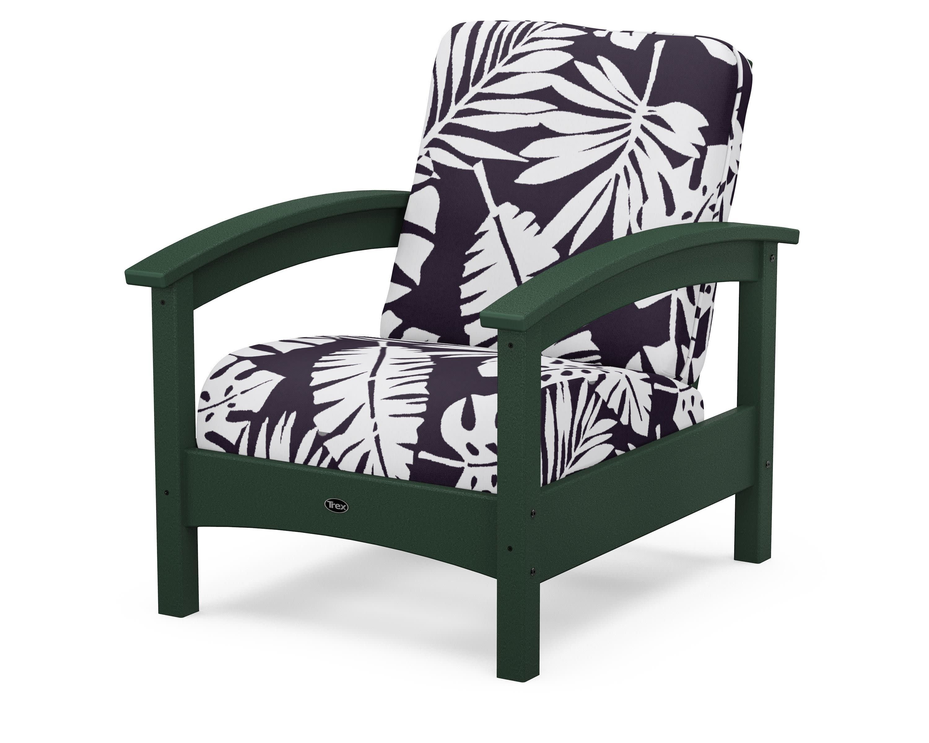 Rockport Club Chair in Rainforest Canopy / Leaf Navy