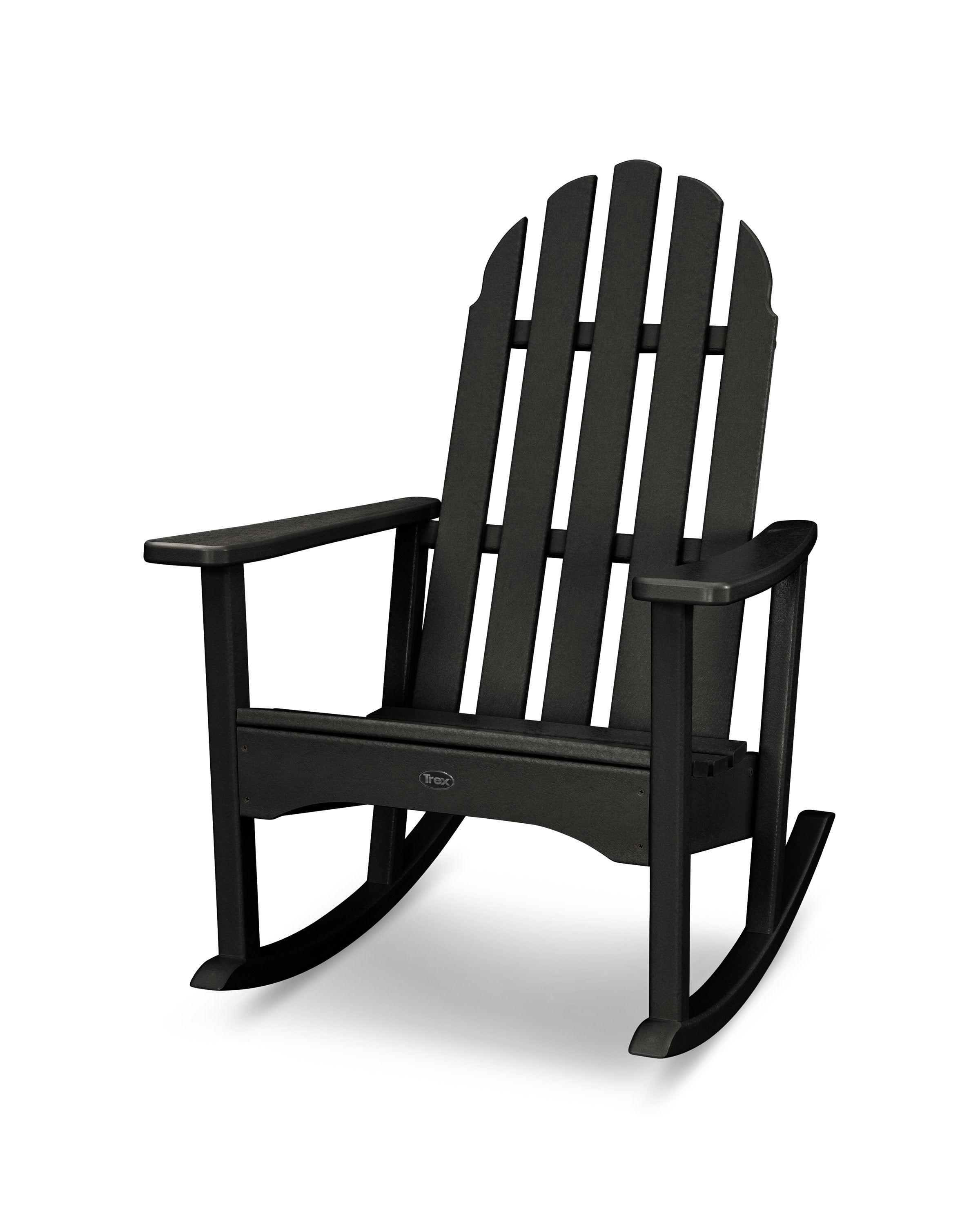 Cape Cod Adirondack Rocking Chair in Charcoal Black