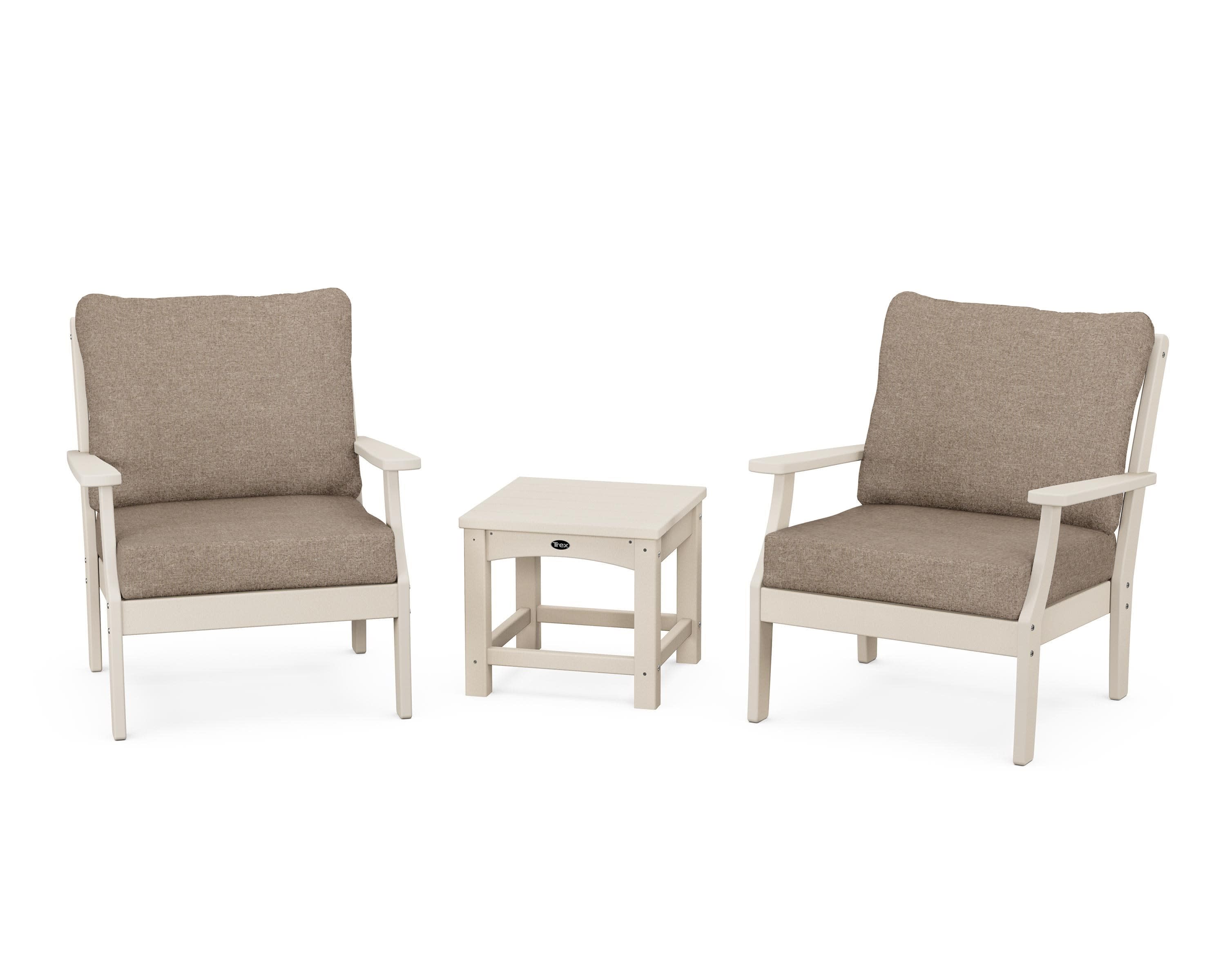 Yacht Club 3-Piece Deep Seating Set