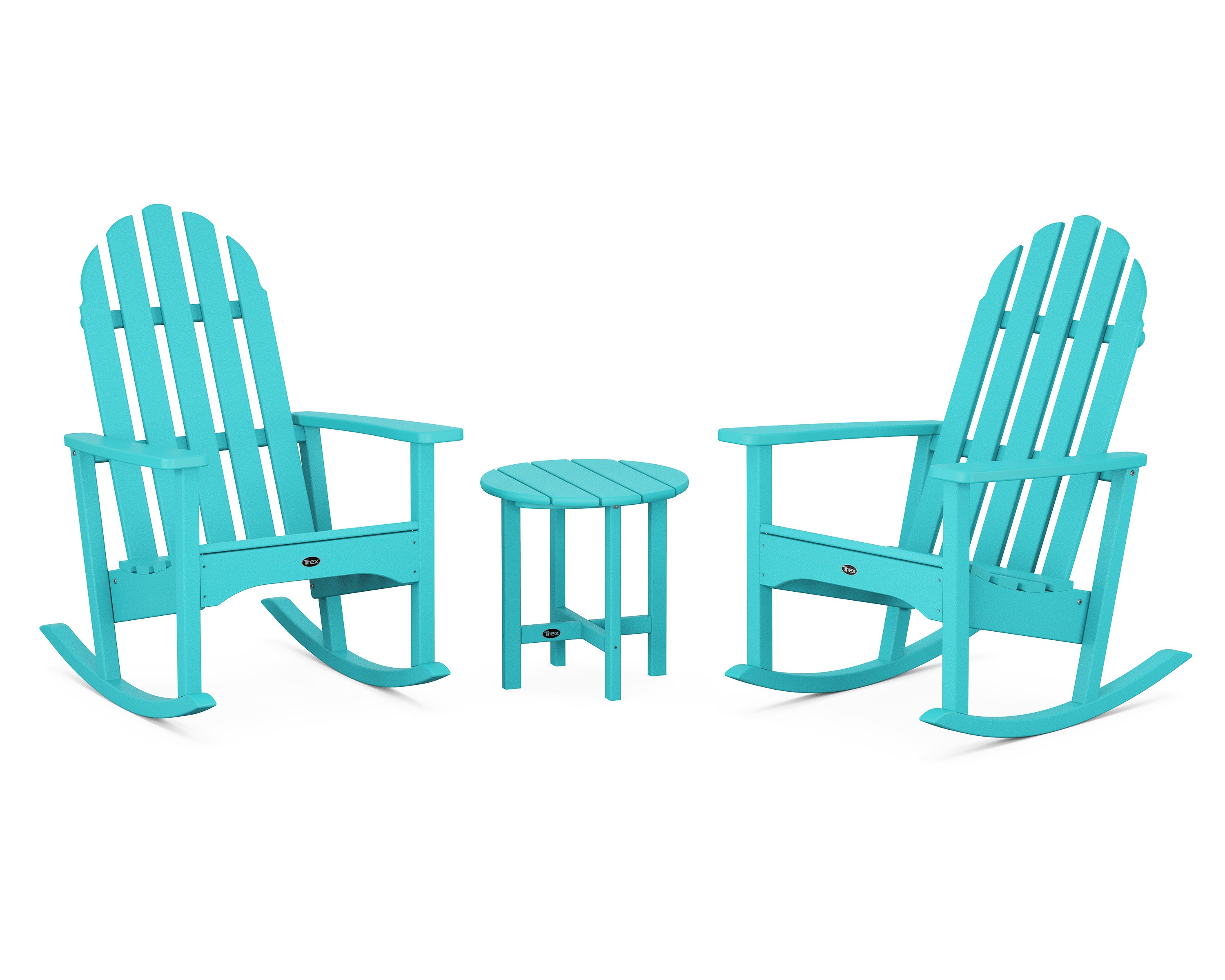 Cape Cod 3-Piece Adirondack Rocker Set in Aruba