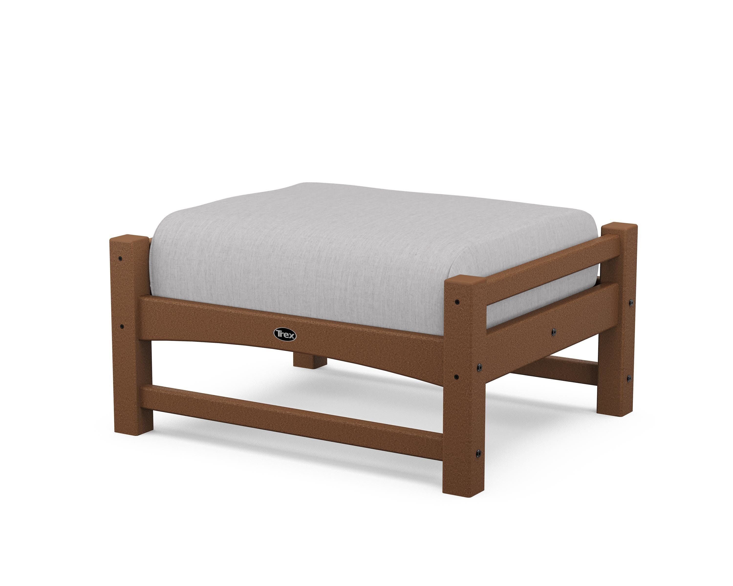 Rockport Club Ottoman in Tree House / Granite