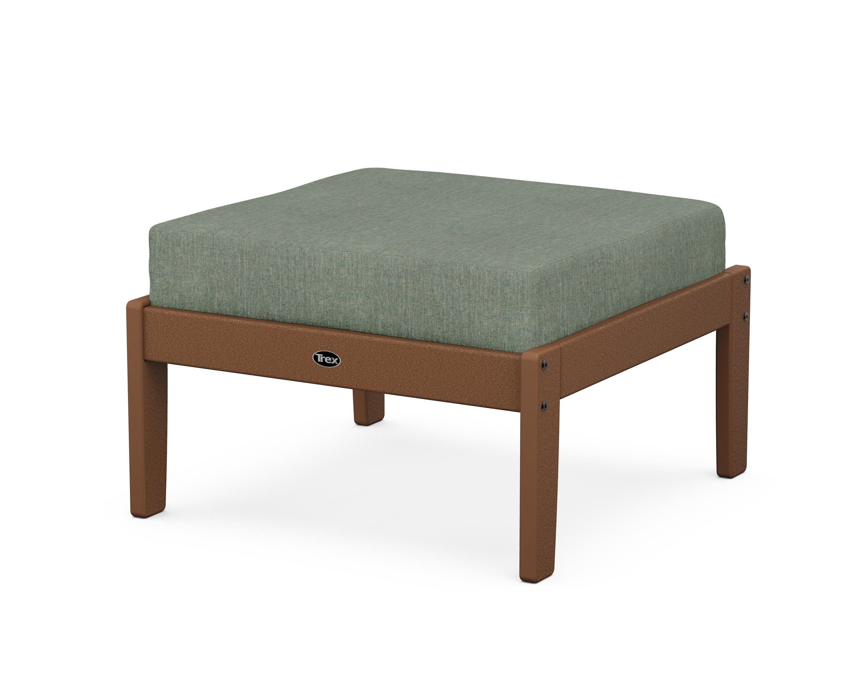 Yacht Club Deep Seating Ottoman in Tree House / Cast Sage