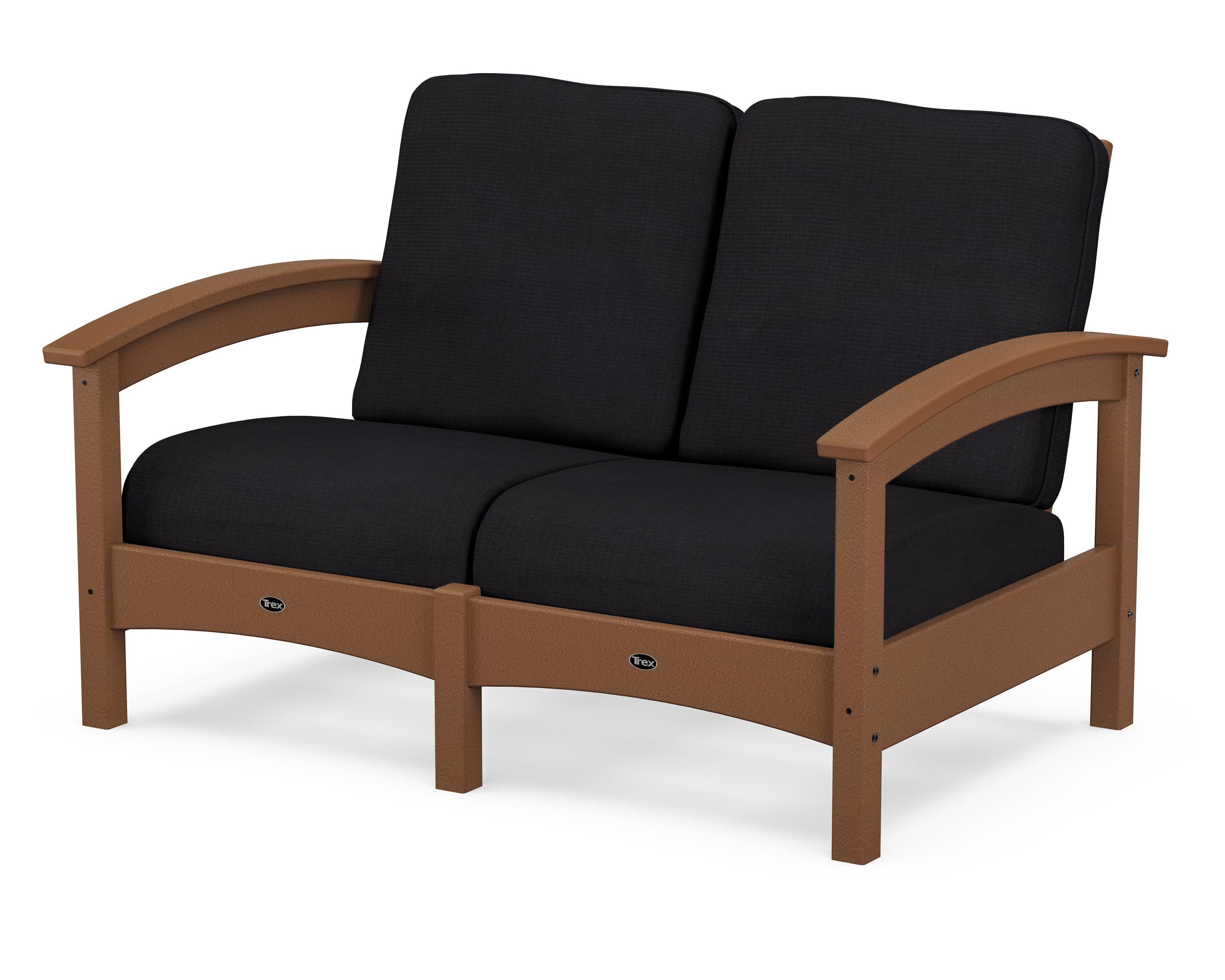 Rockport Club Loveseat in Tree House / Midnight Linen