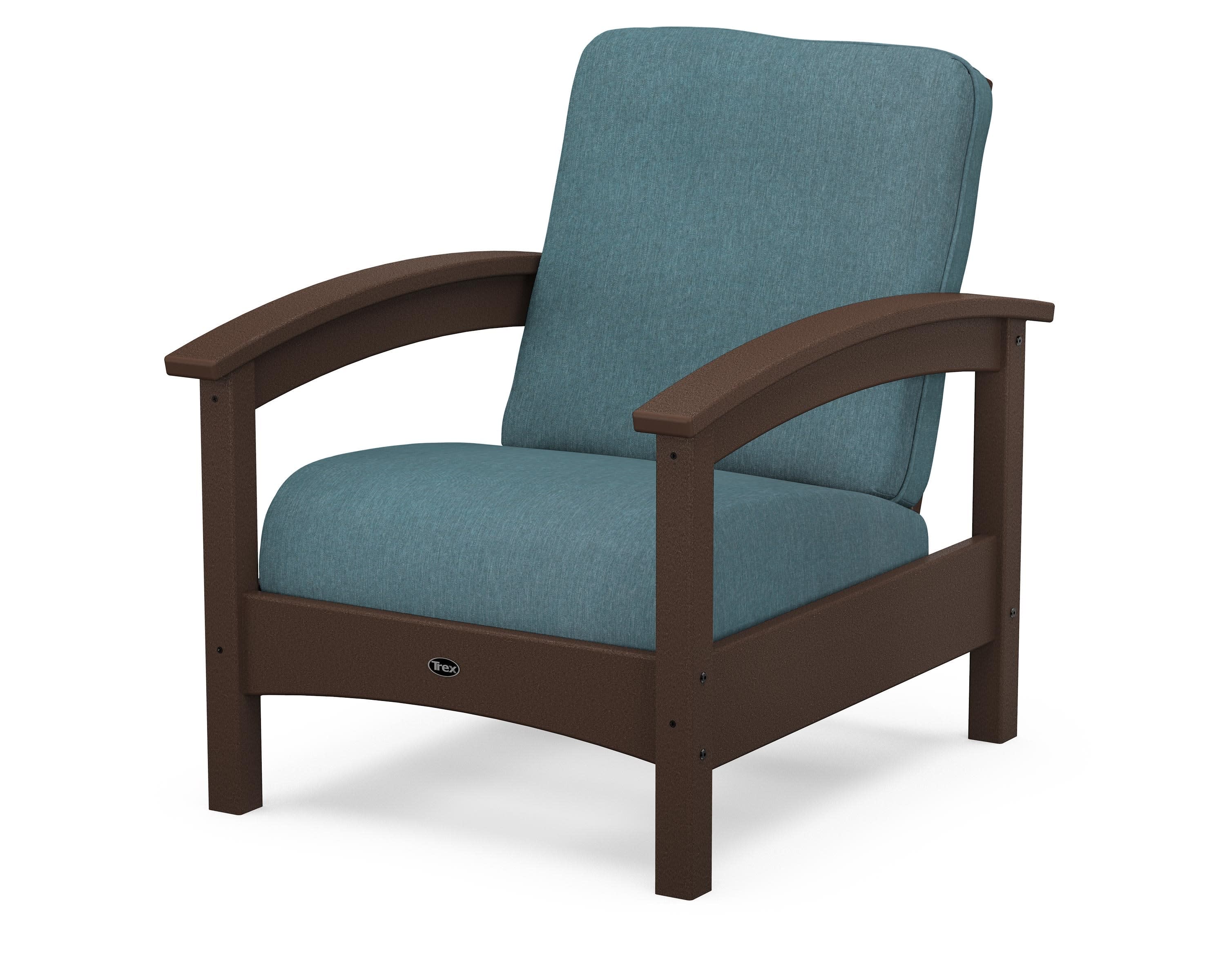 Rockport Club Chair in Vintage Lantern / Ocean Teal