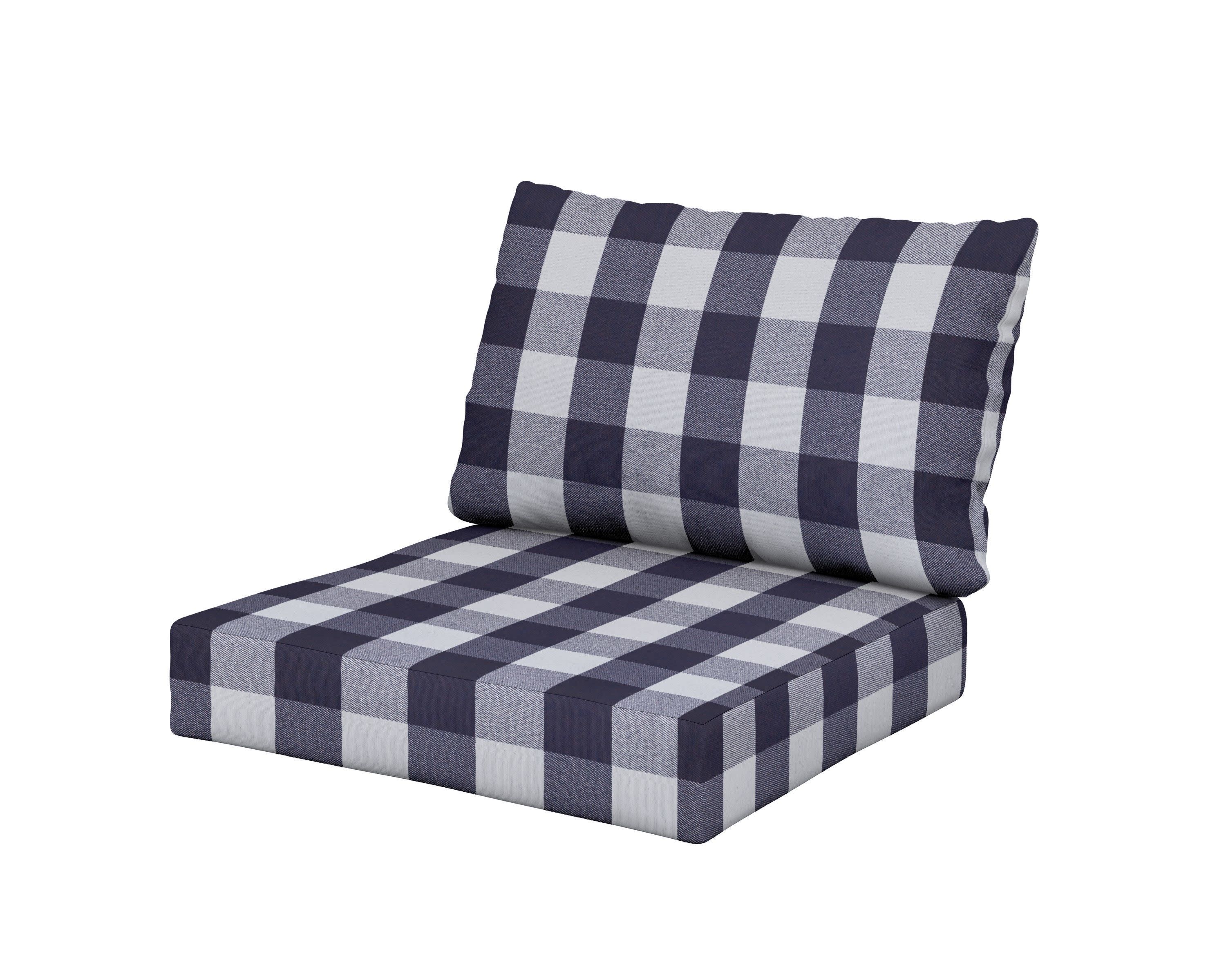 Modular Cushion in Buffalo Plaid Navy
