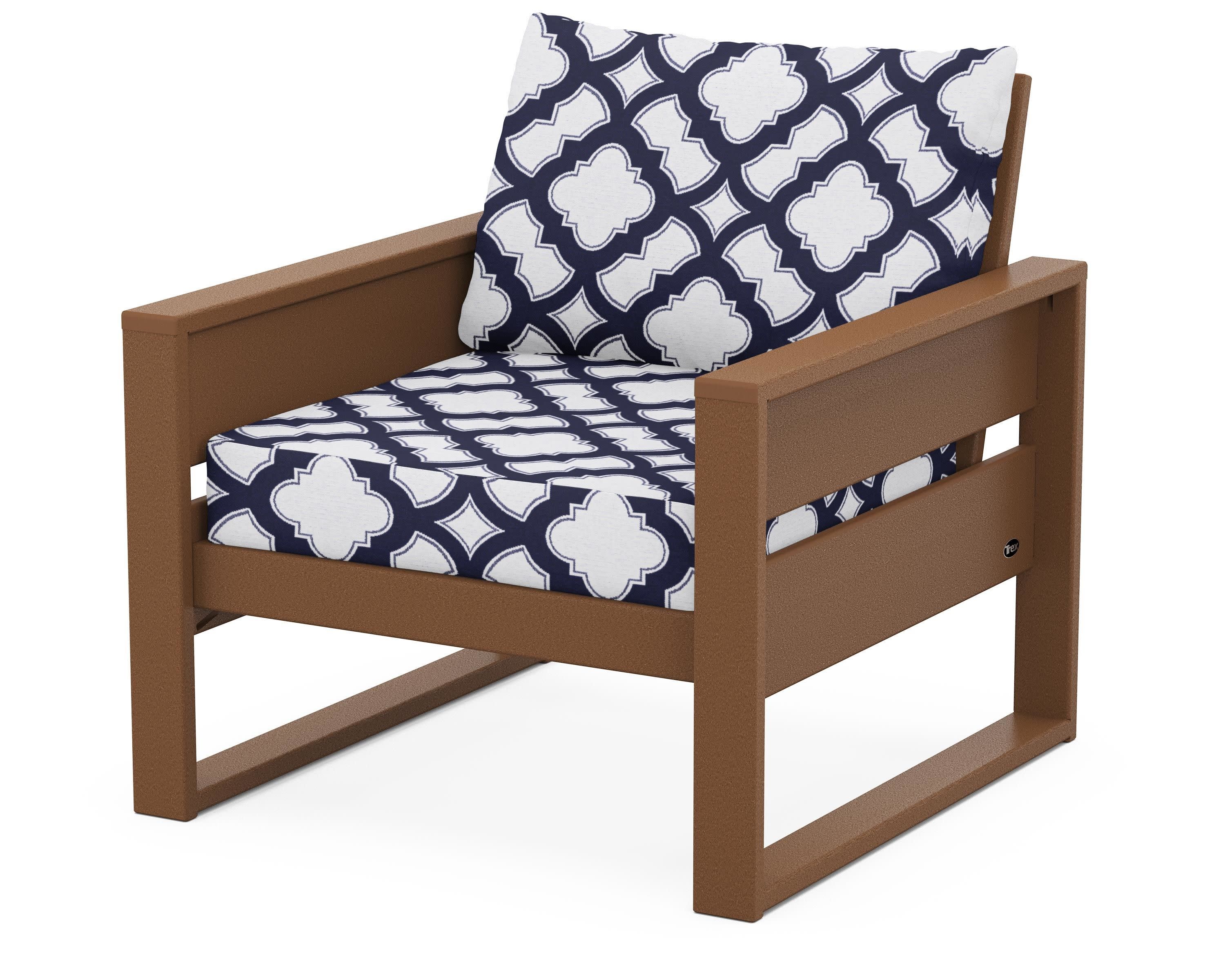 Eastport Club Chair in Tree House / Trellis Navy