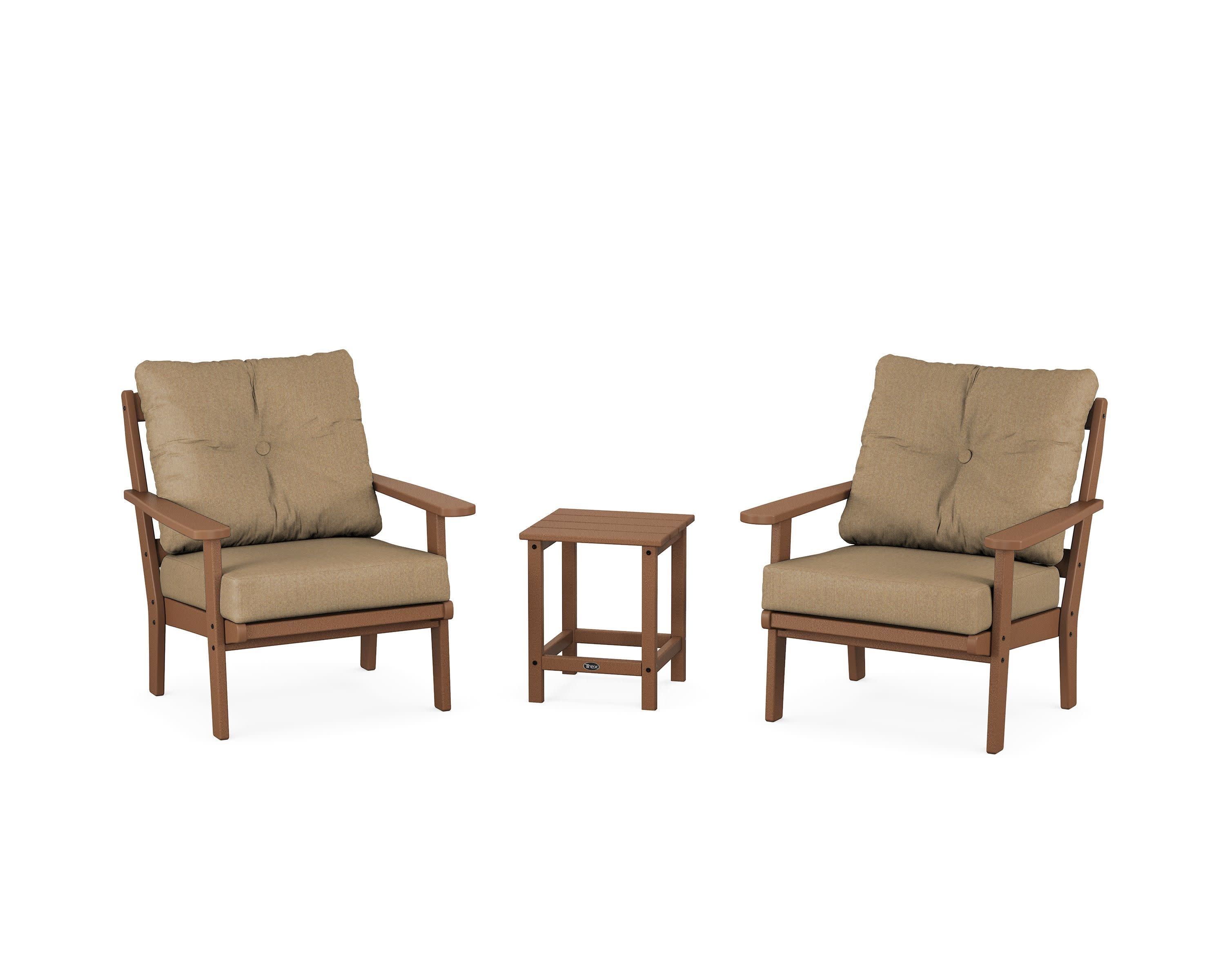 Cape Cod 3-Piece Deep Seating Set in Tree House / Sesame