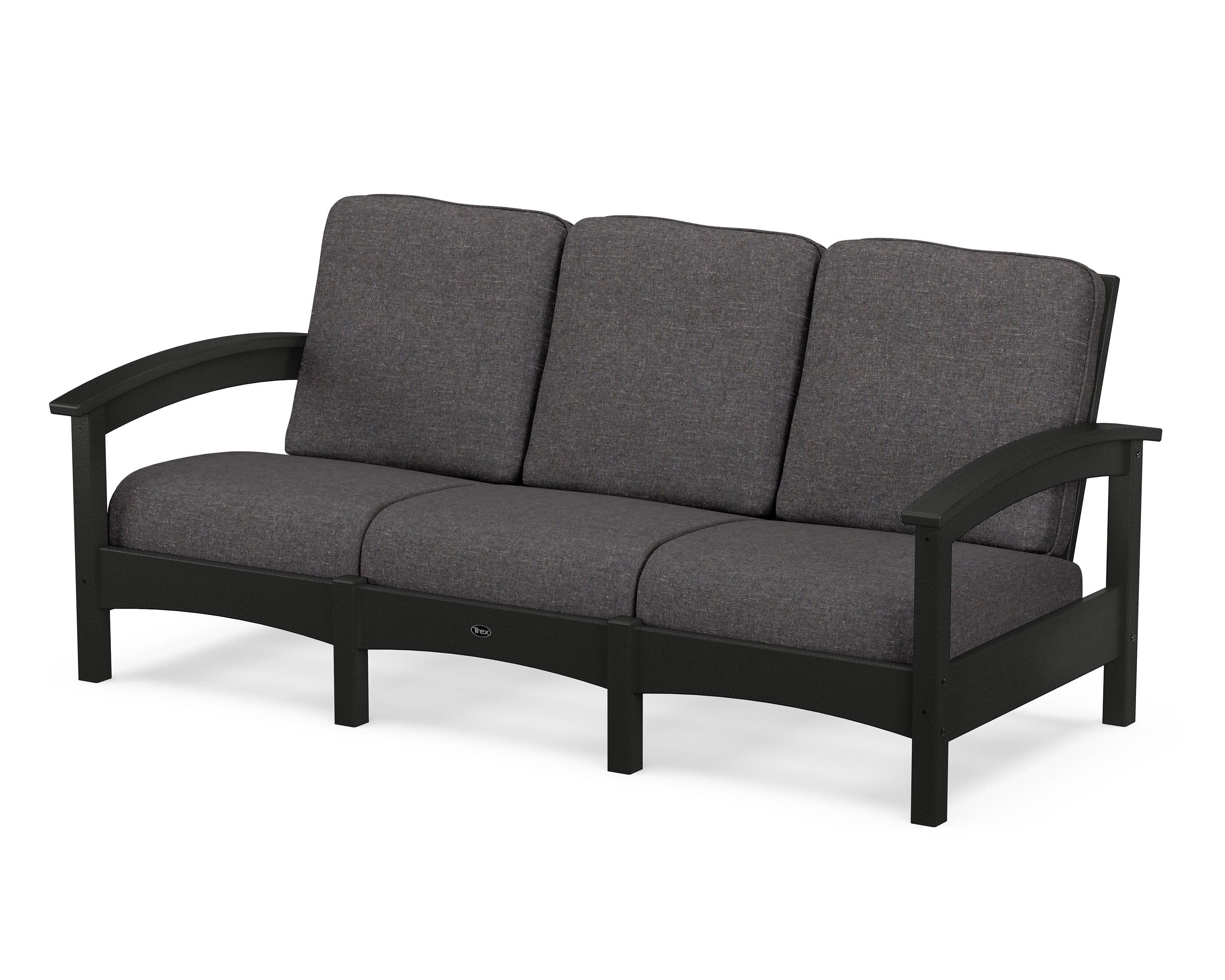 Rockport Club Sofa in Charcoal Black / Ash Charcoal