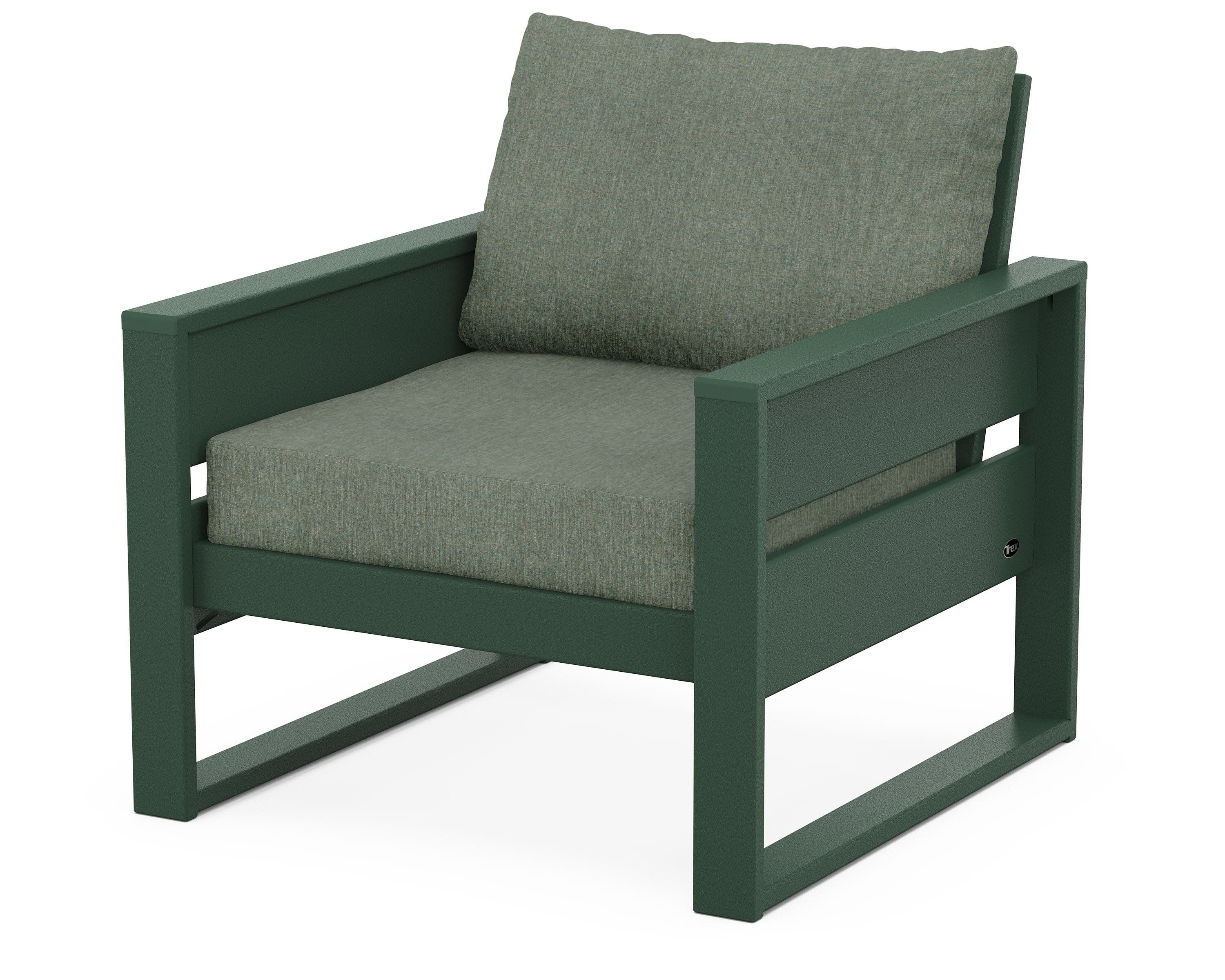 Eastport Club Chair in Rainforest Canopy / Cast Sage