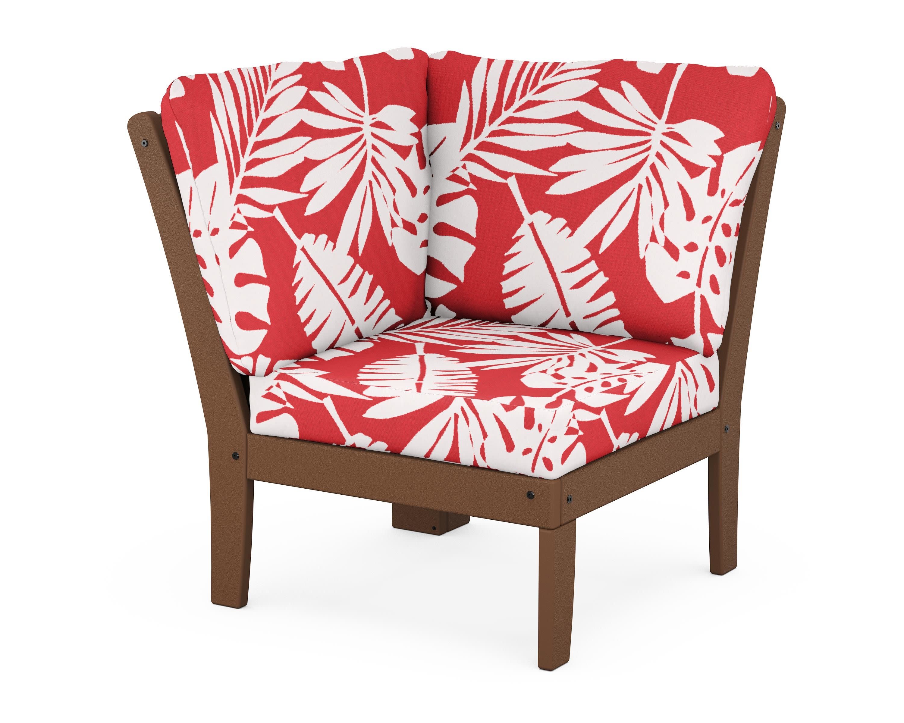 Yacht Club Modular Corner Chair in Tree House / Leaf Crimson