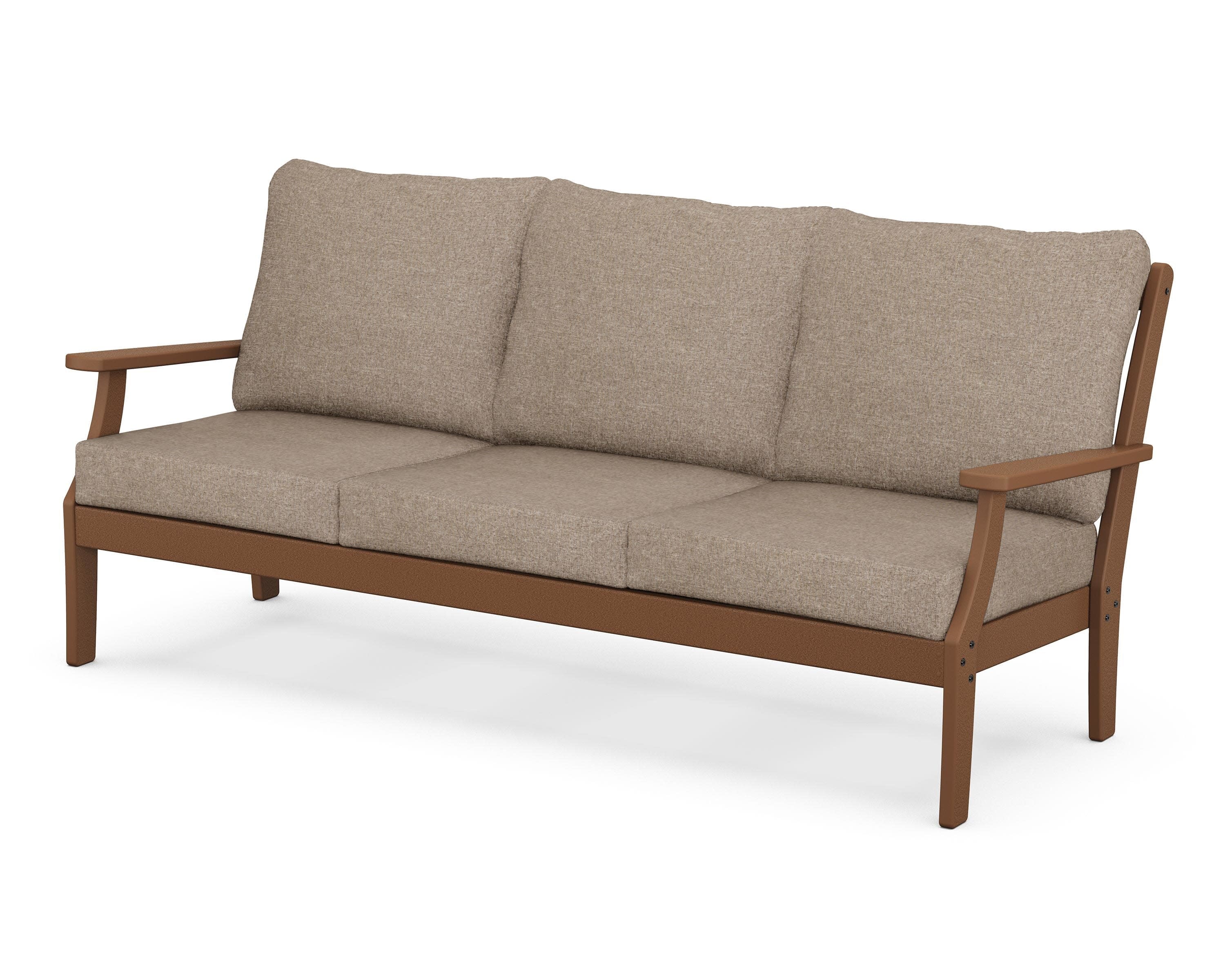 Yacht Club Deep Seating Sofa in Tree House / Spiced Burlap