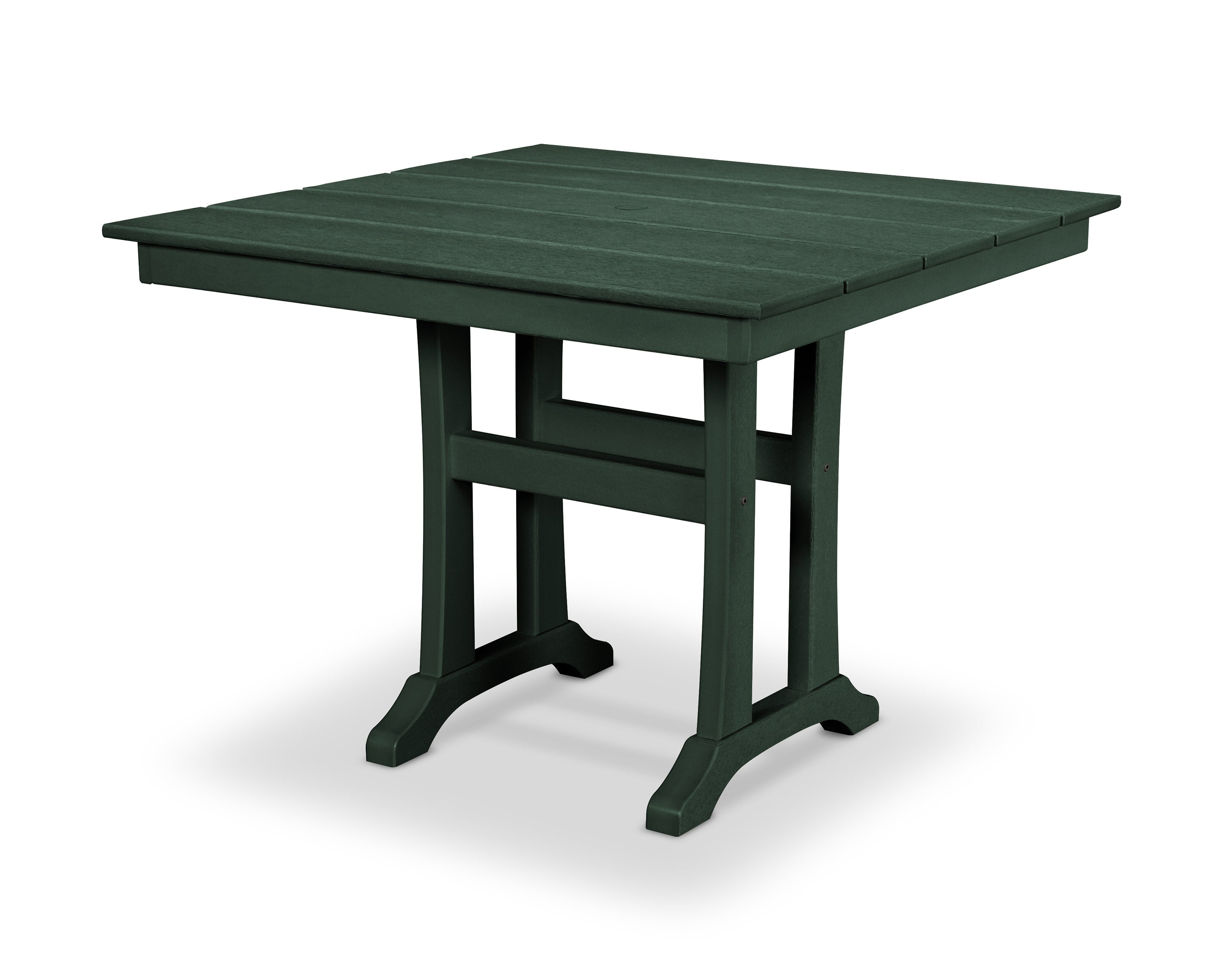 Farmhouse Trestle 37" Dining Table in Rainforest Canopy