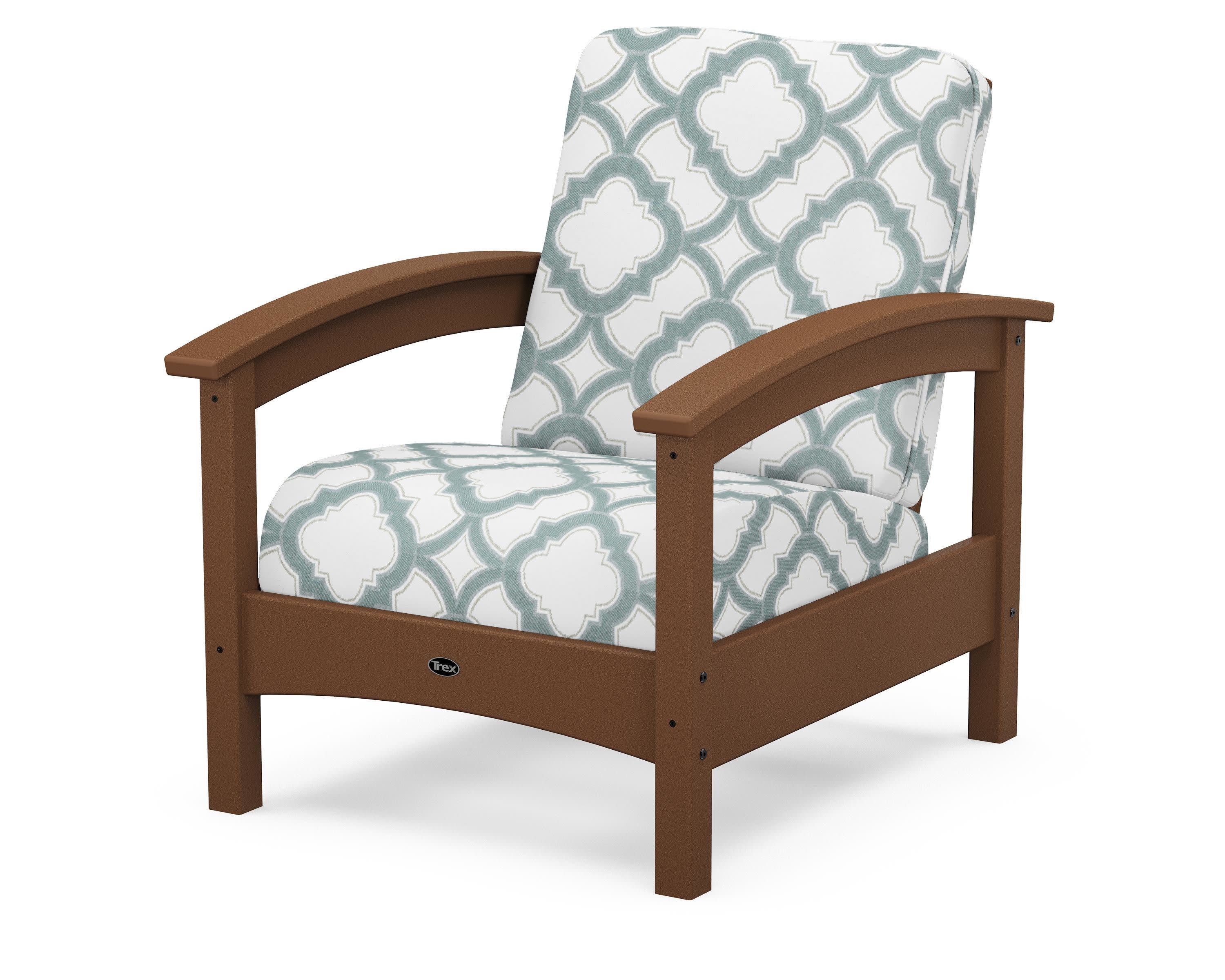 Rockport Club Chair in Tree House / Trellis Glacier Spa