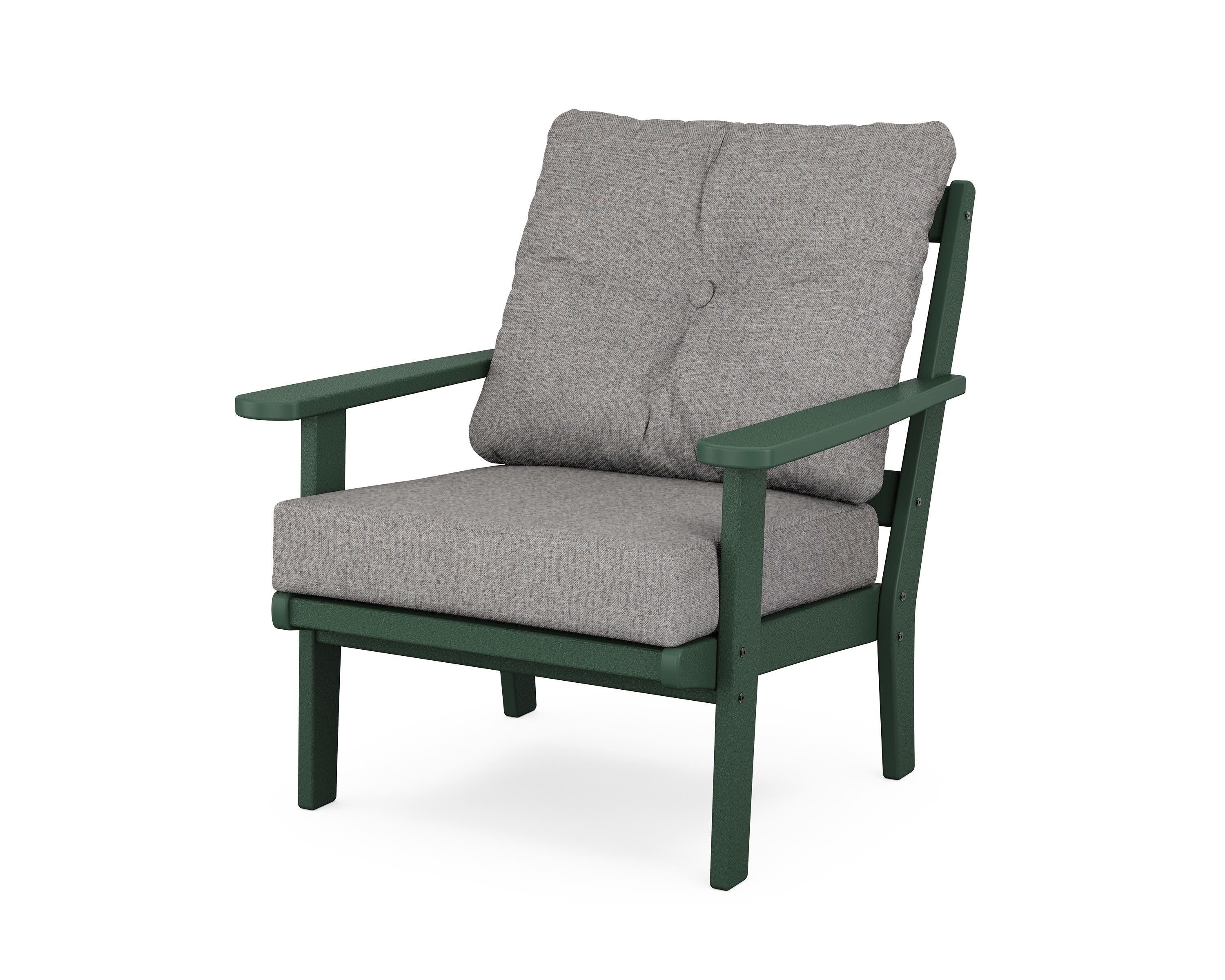 Cape Cod Deep Seating Chair in Rainforest Canopy / Grey Mist