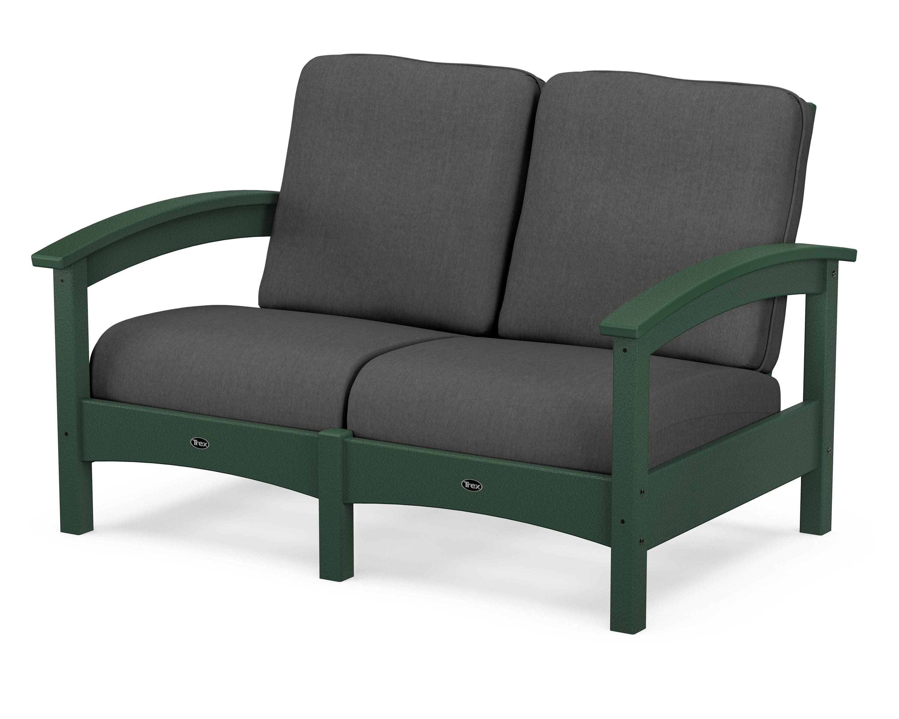 Rockport Club Loveseat in Rainforest Canopy / Spectrum Carbon