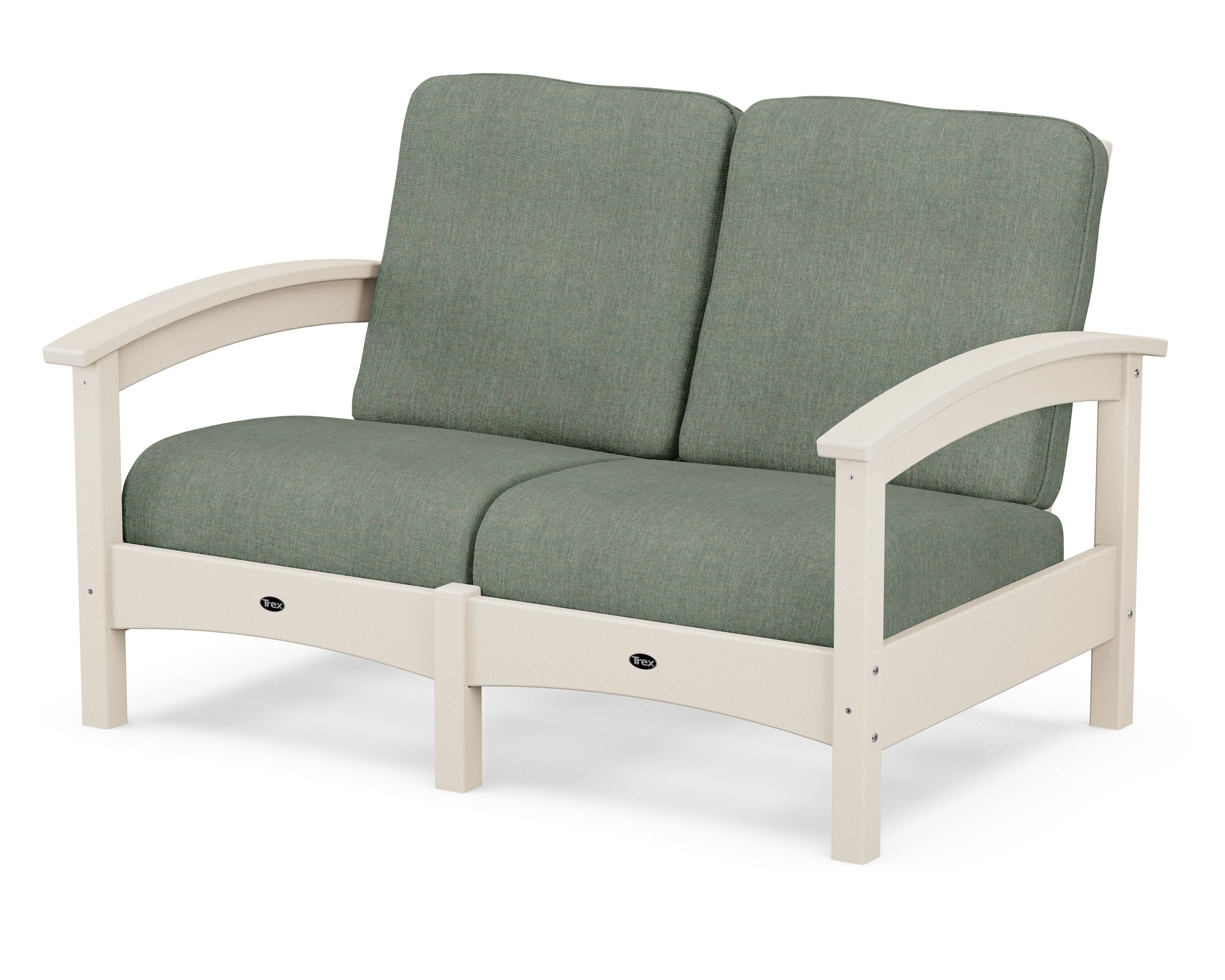 Rockport Club Loveseat in Sand Castle / Cast Sage
