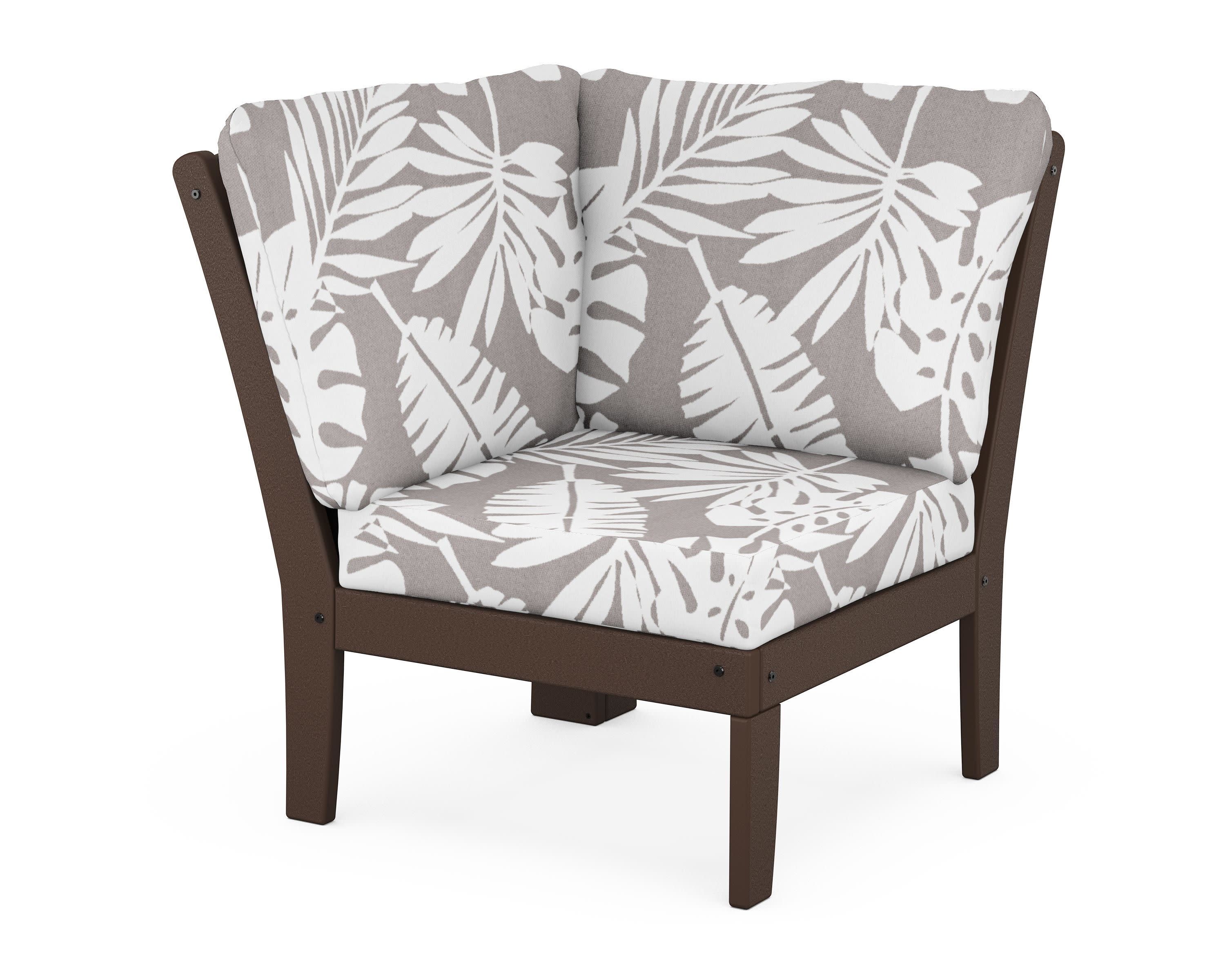 Yacht Club Modular Corner Chair in Vintage Lantern / Leaf Grey Mist