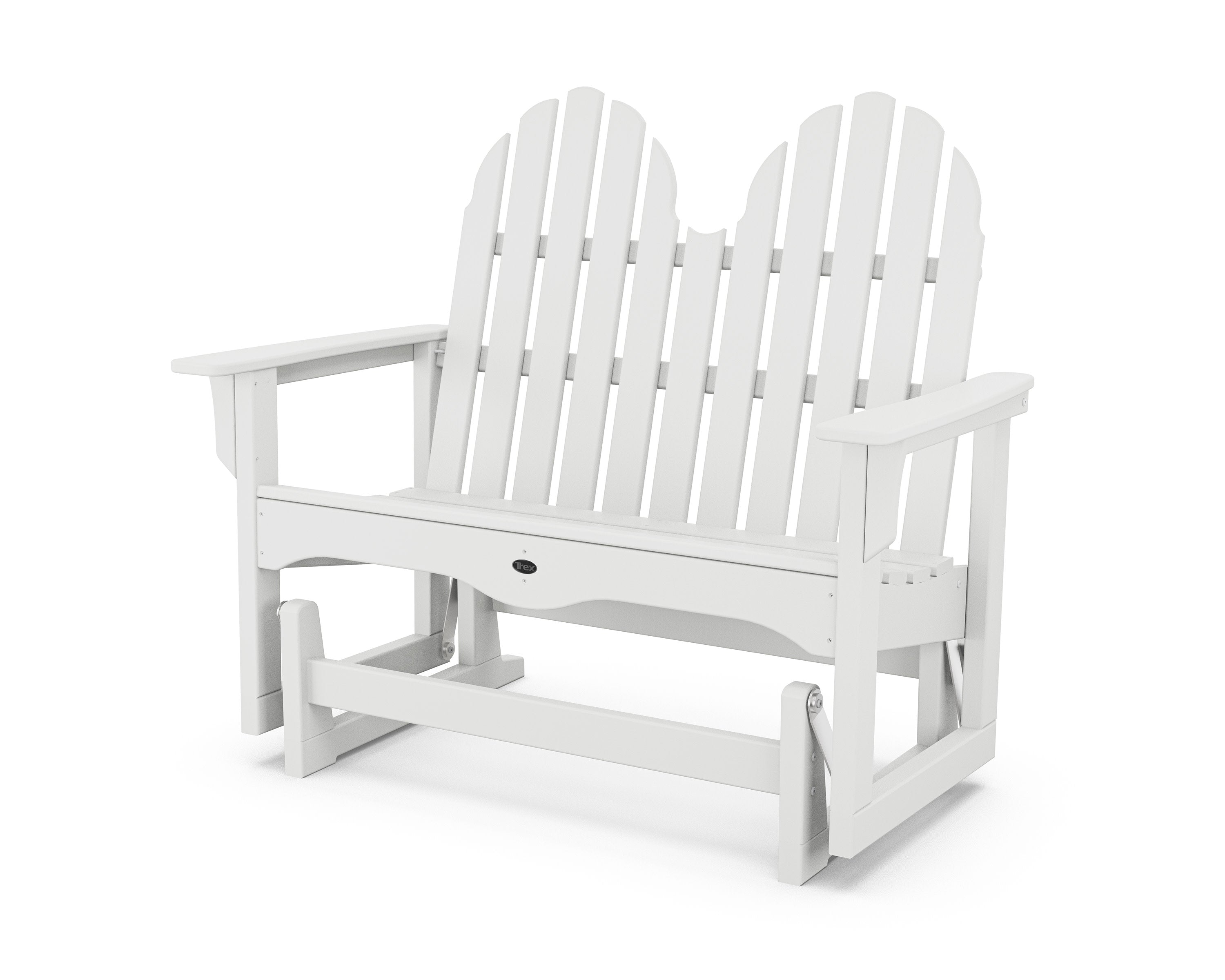 Cape Cod 48" Adirondack Glider in Classic White